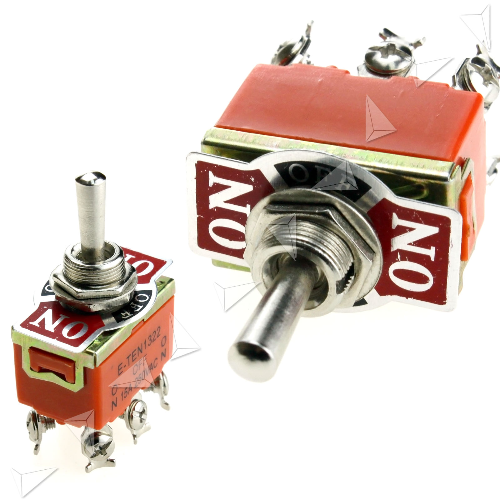 5 Pcs Metal Industrial Flick Toggle Switch ON/OFF/ON Car Light 12V/24V