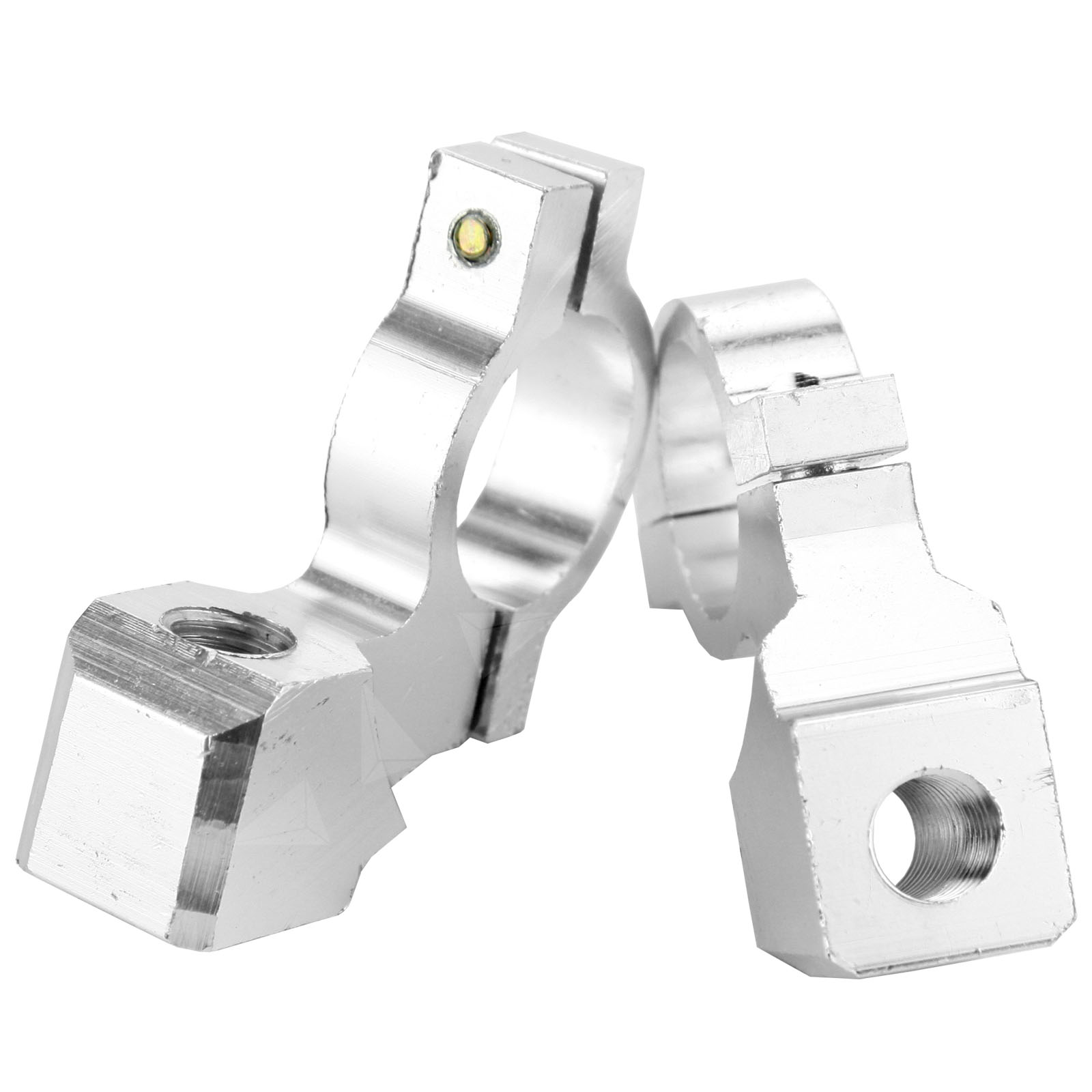 2 x Alloy 10MM Motorcycle/Bike Handlebar Mirror Clamp Mount 22MM