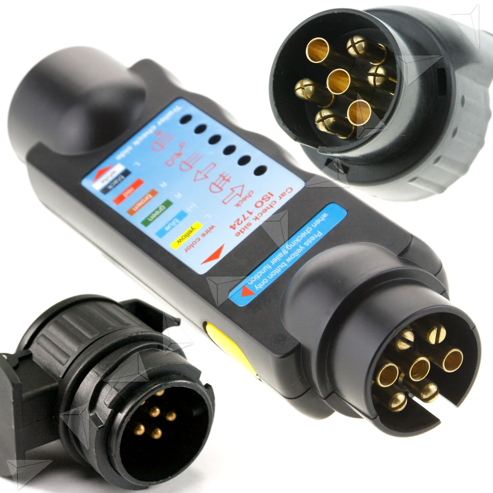 13 Pin Car Trailer Towing Lights Wiring Circuit Plug Socket Tester