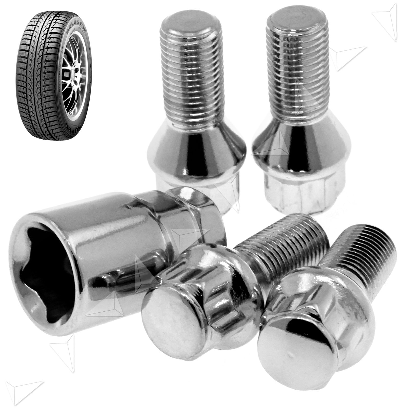 Security Locking Nuts Alloy Wheel Lock Bolts for VW VOLKSWAGEN PASSAT/ GOLF GTI eBay