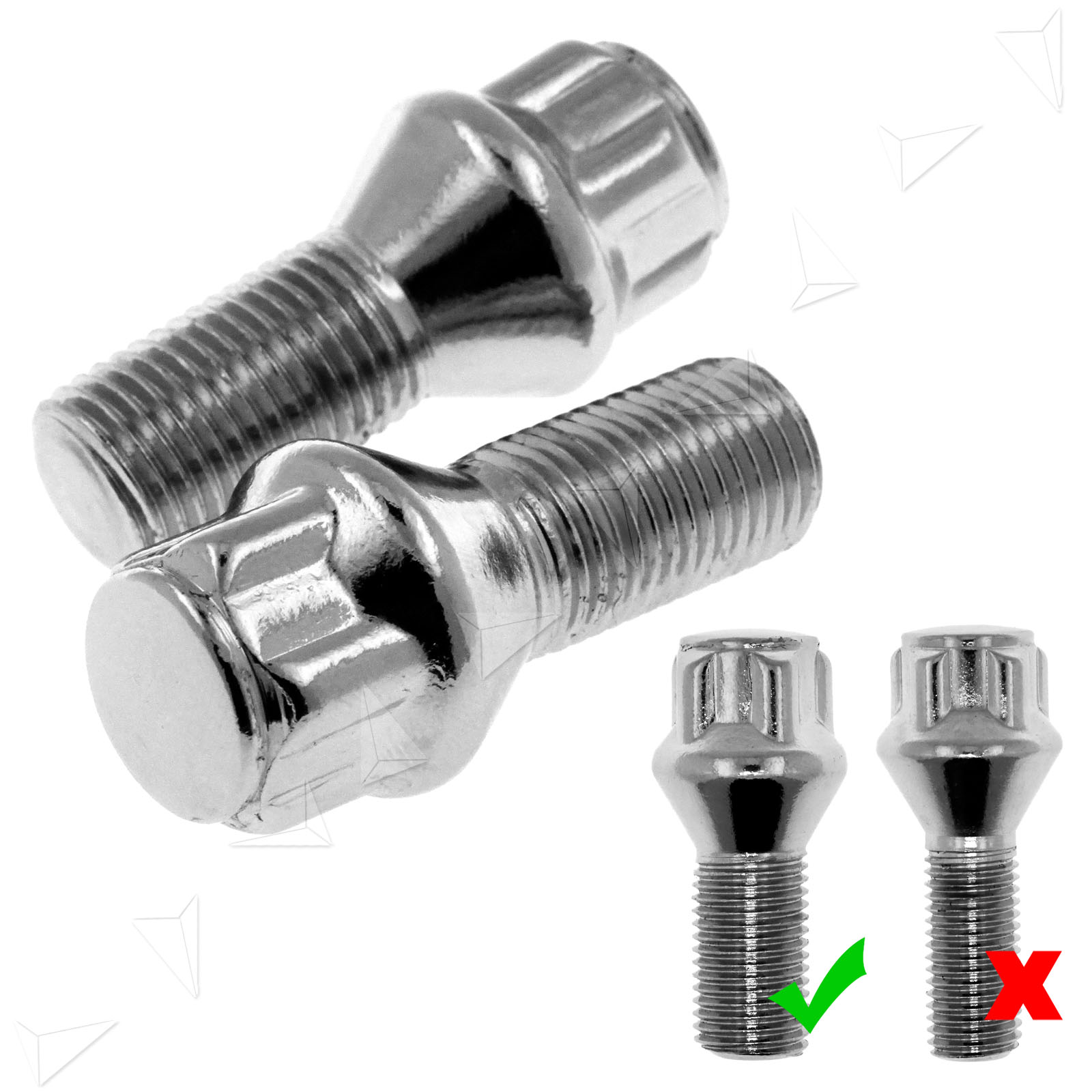 Security Locking Nuts Alloy Wheel Lock Bolts for VW VOLKSWAGEN PASSAT
