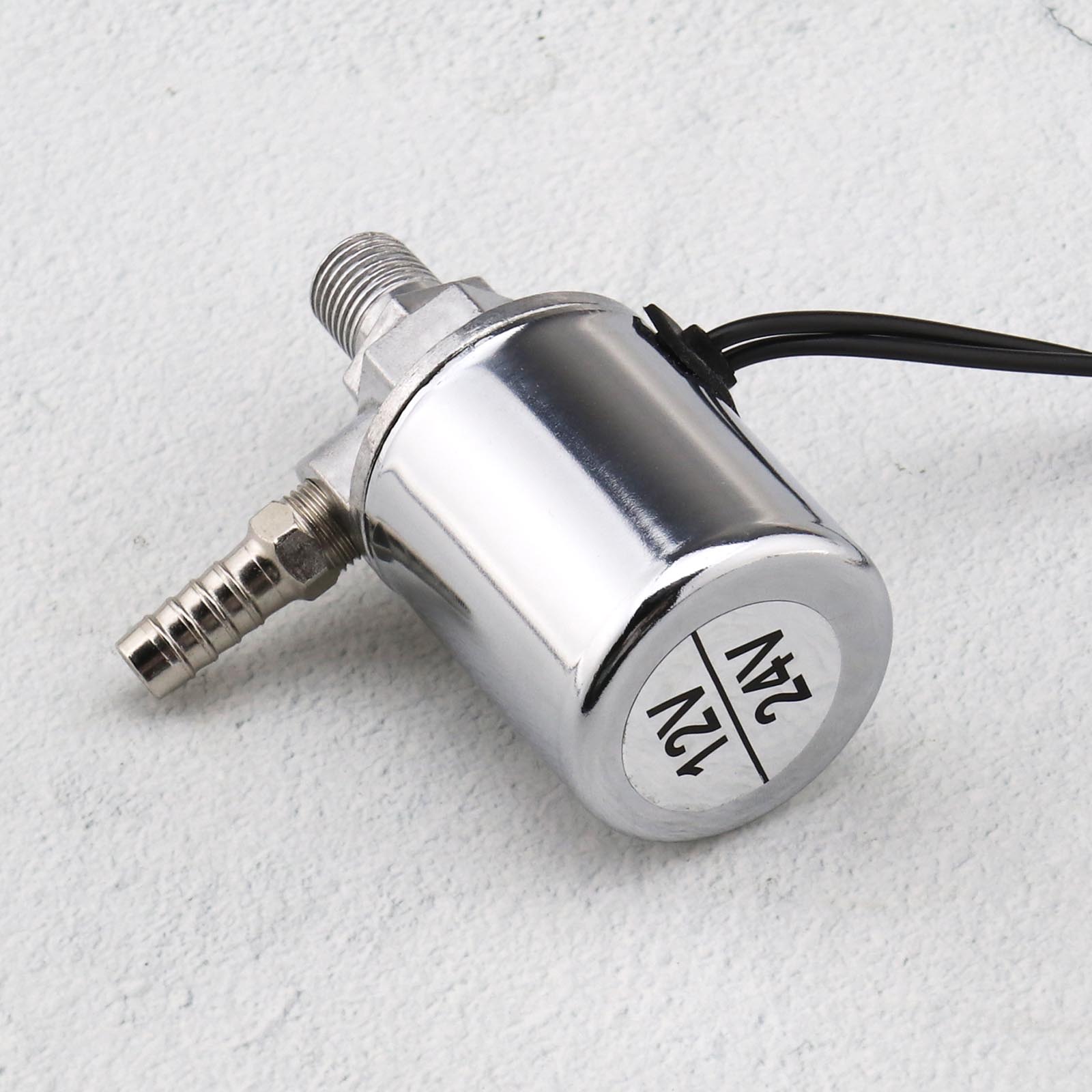 1/4" Universal 12v/24v Air Horn Chrome Plated Electric Solenoid Valve