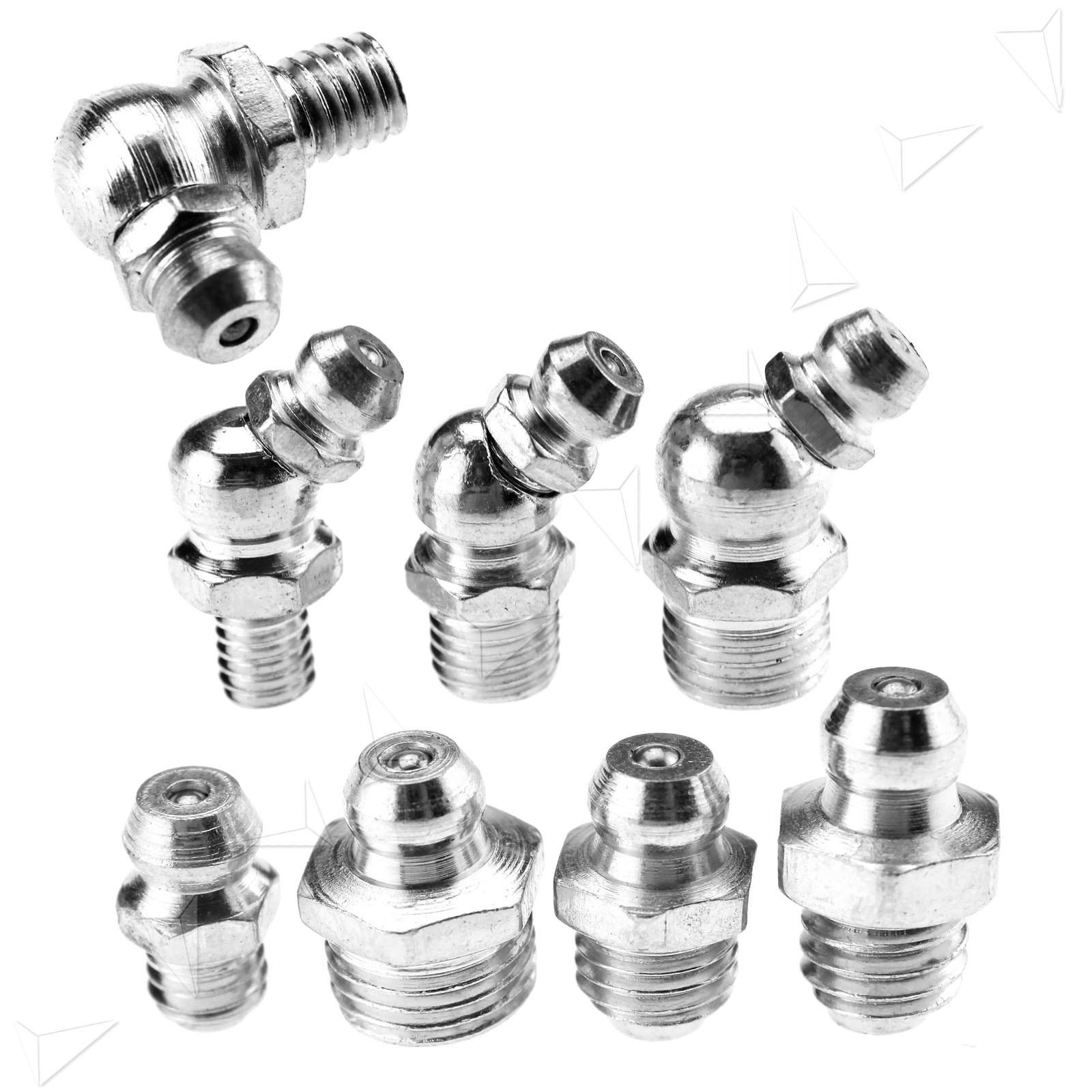 115Pc Assortment Mechanical Lubricant Grease Nipple Fittings Set eBay