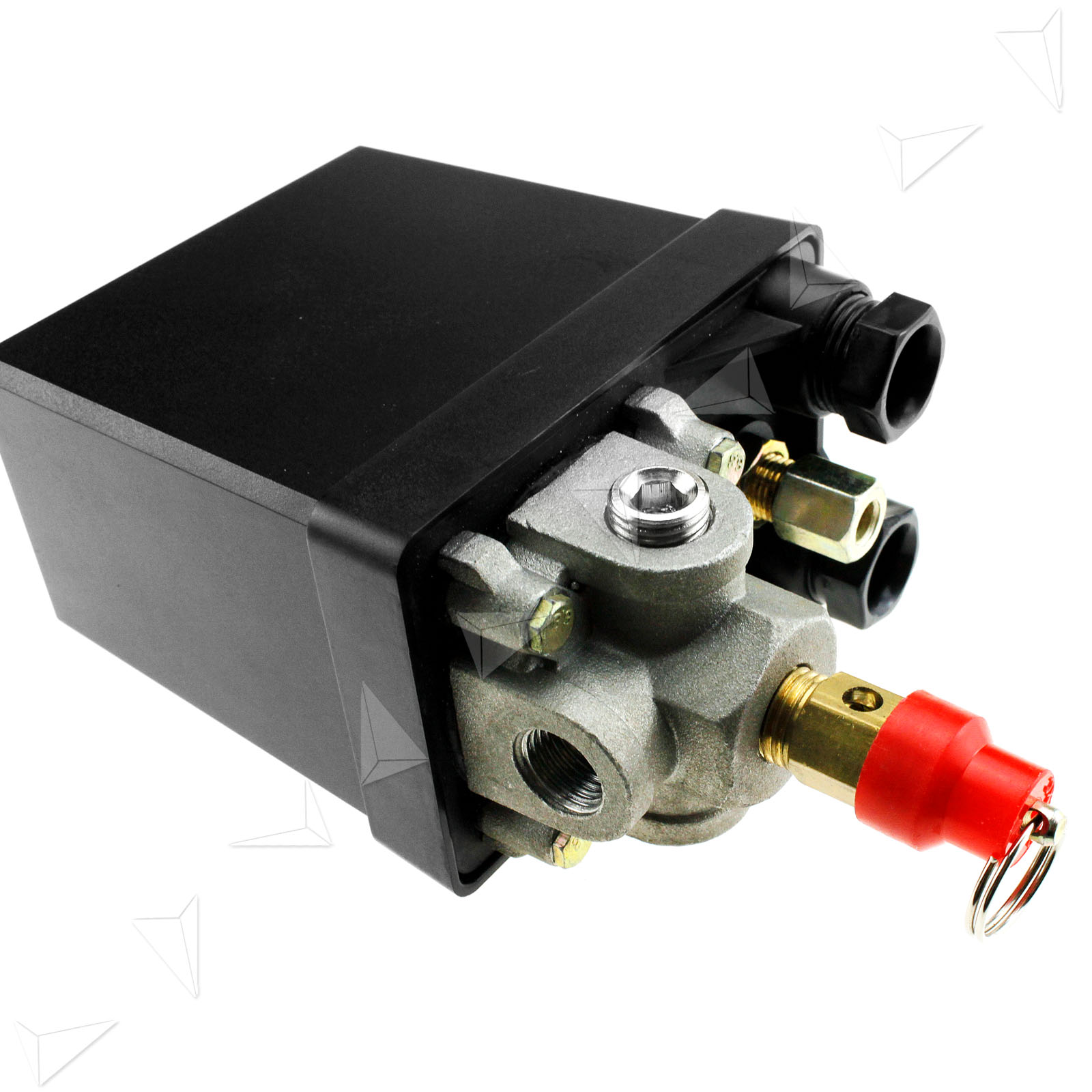 Three Phase Air Compressor Pressure Switch + Blanking Plugs & Safety Value