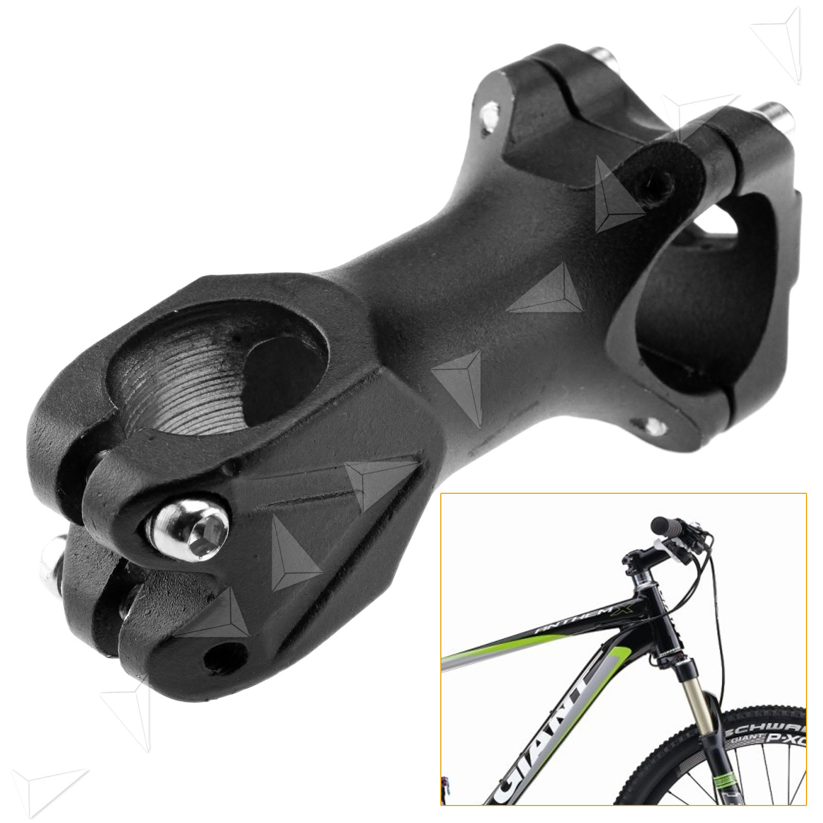 MTB Mountain Bike Handlebar Stem Aluminum Alloy 80mm/31.8mm Inner Diameter