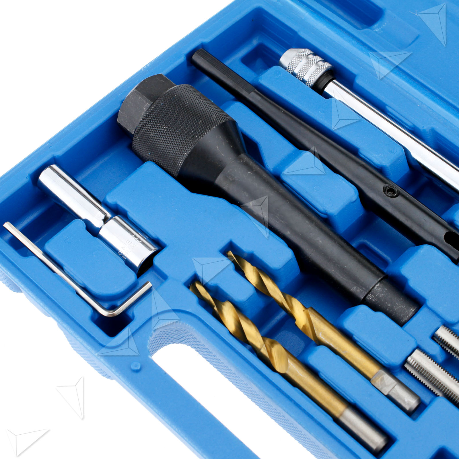 Glow Plug Removal Remover Tool 16 Pc Kit For Damaged 8mm 10mm Plug w