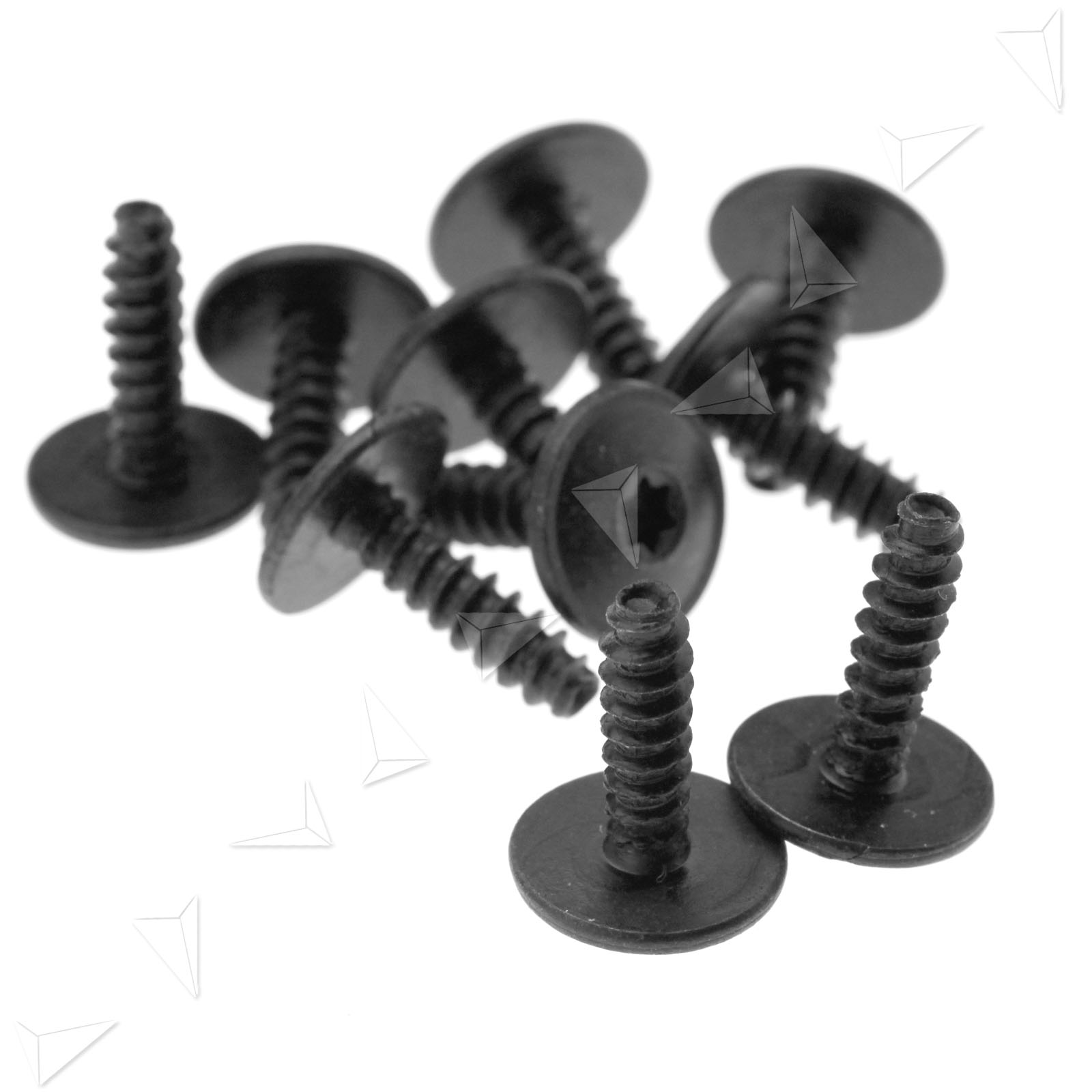 10PCS Black Wheel Arch Inner Liner Splash Guard Torx Screw For VW AUDI