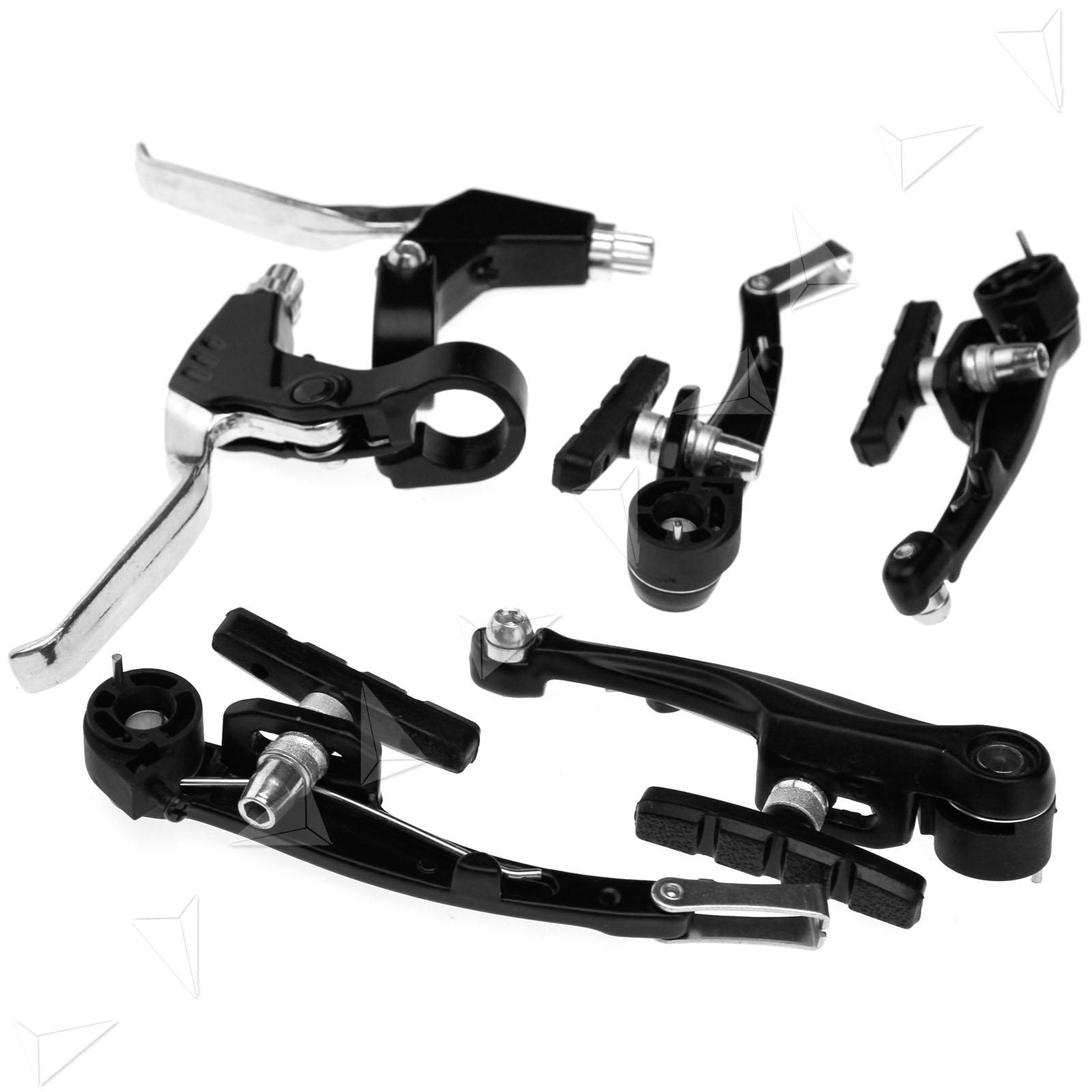 New Mountain Bike/Bicycle Brake Levers V Brakes Cables Caliper Set eBay