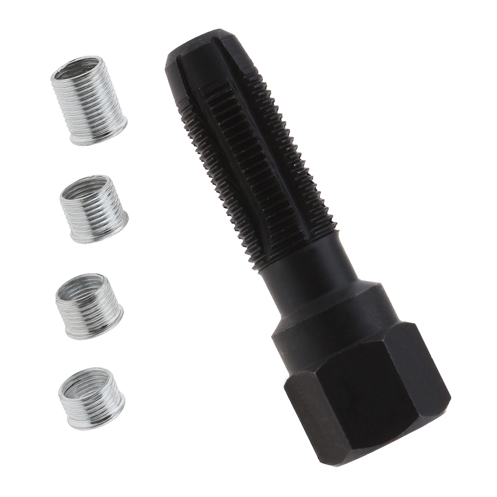 New 14MM Spark Plug 4 Inserts Helicoil Thread Insert Reamer Tap Repair