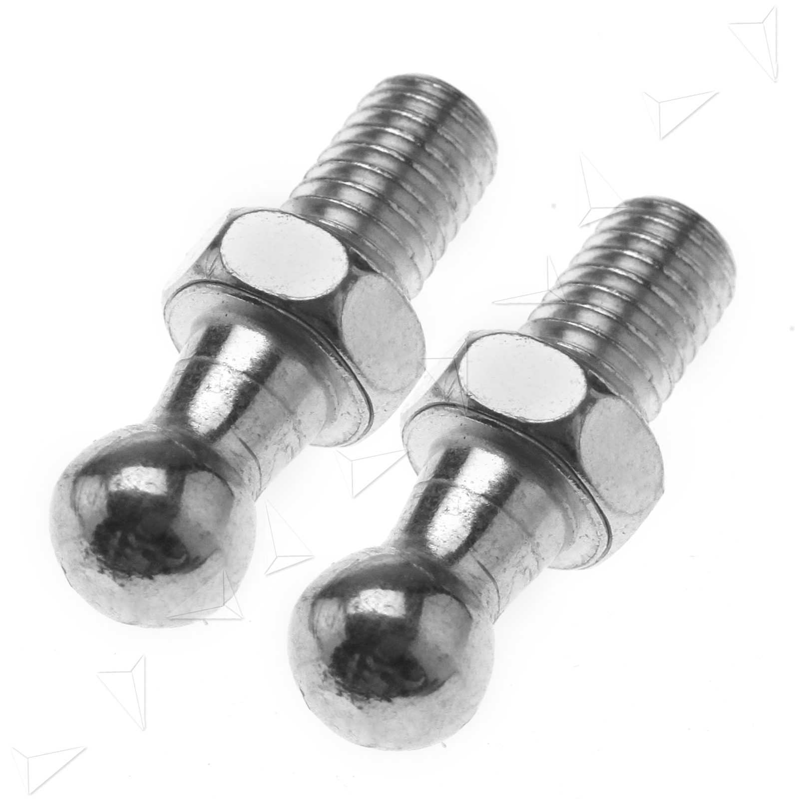 Pair of M8 Gas Strut Ball Stud Bolts 10mm Threads For 8/18 Struts