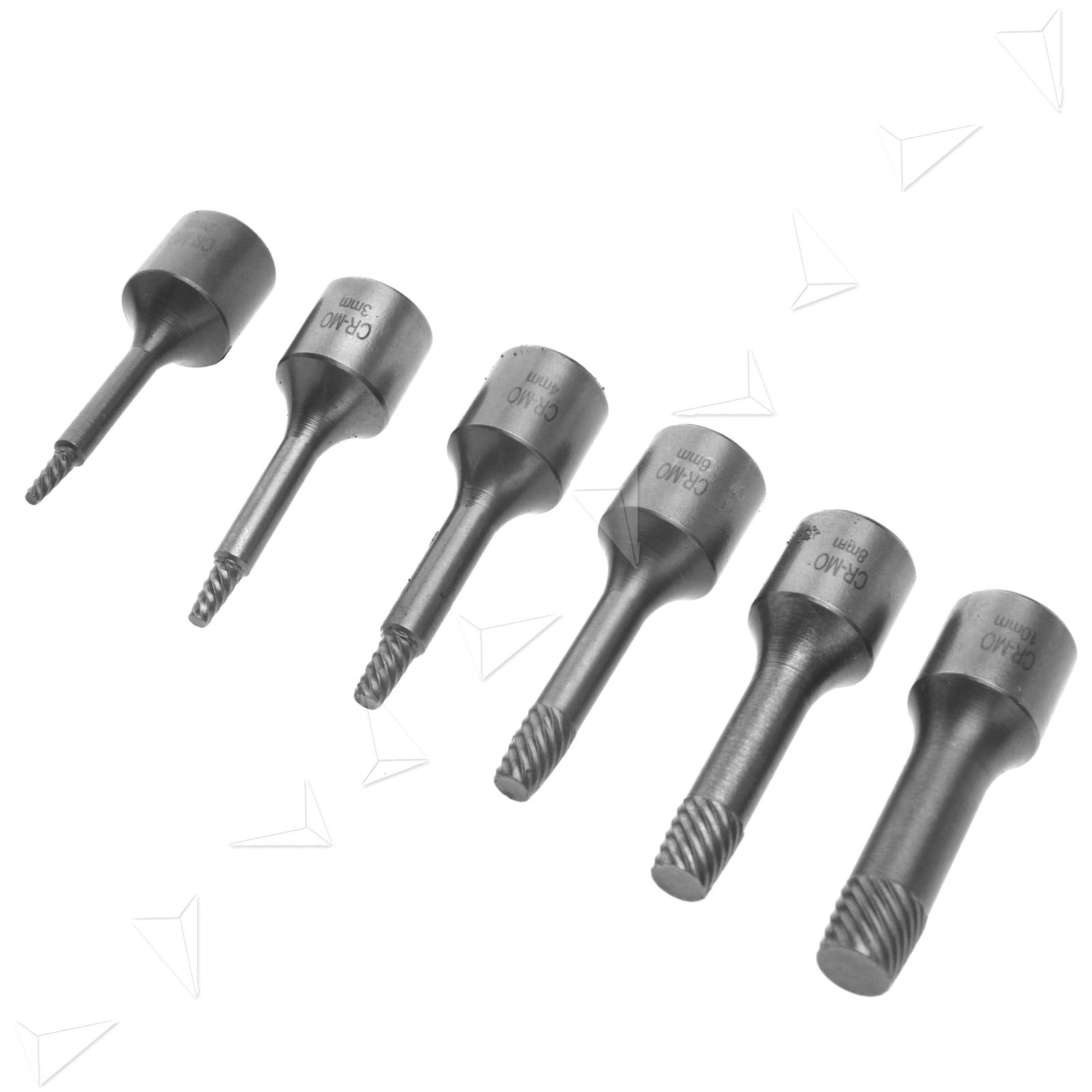 6 x 3/8" Drive Screw Extractor Impact Socket Stud Bolt Remover Reverse