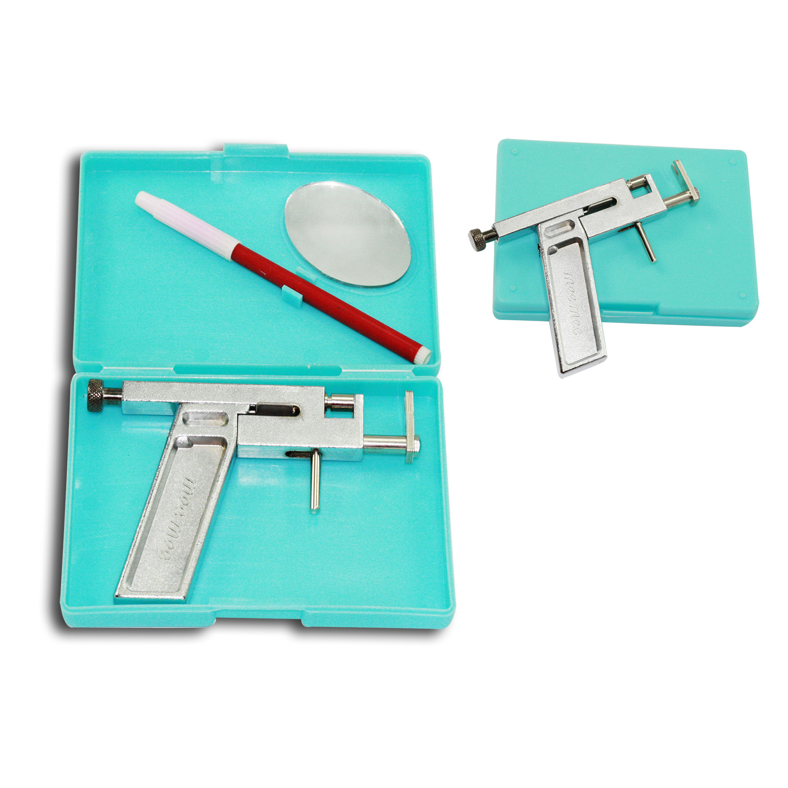 Ear Piercing Gun + 3 Diff Kinds 294 Studs 147 pairs