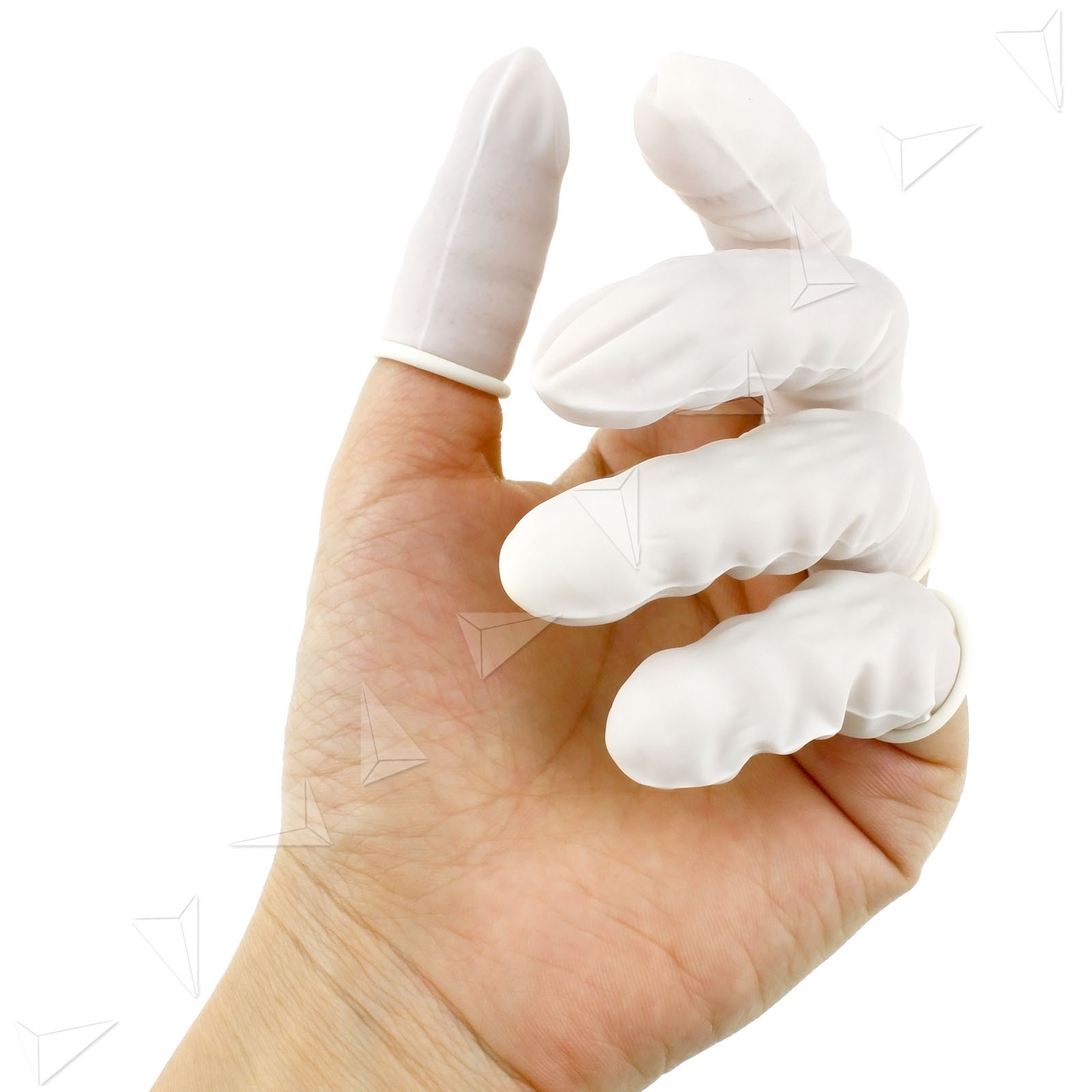 300Pcs Protective Latex Nail Art Bonding Tissue Rubber Finger Gloves