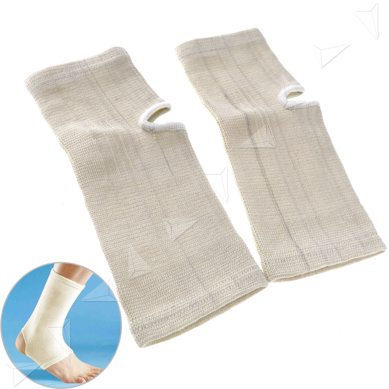 2Pcs Fussgelenkbandage Fußbandage Sprunggelenkbandage Knöchel Stütze Sport