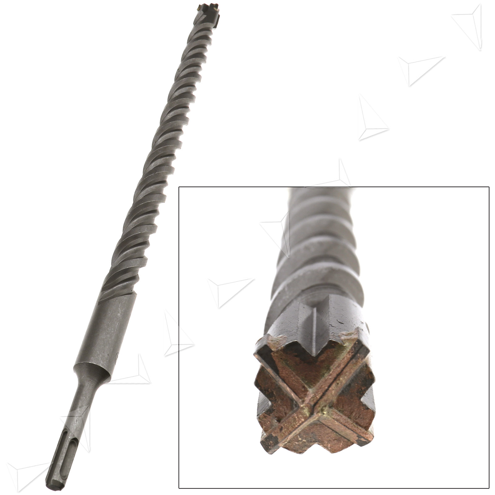 1 x Long 450mm SDS High Speed Hardened Steel Drill Bit XType Head 1025mm