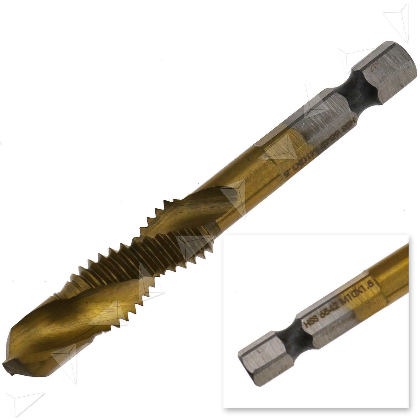 M3M12 Metric Titanium Coated HSS Thread Tap Set Metric Plug Tap Drill Bits eBay