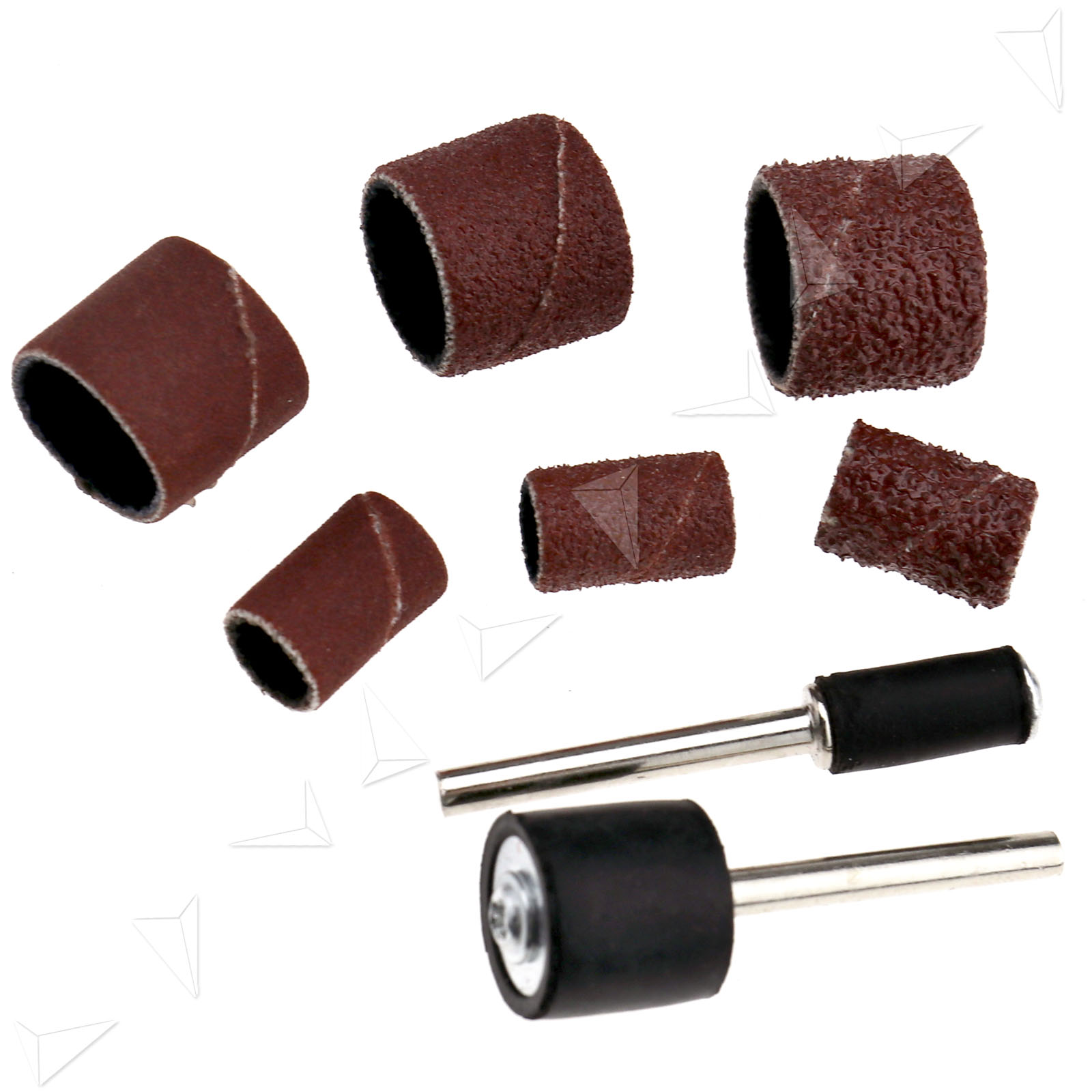 104Pcs Sanding Bands Drums Sleeves 60 120 320 Grits + 4 Mandrel Dremel With Case eBay