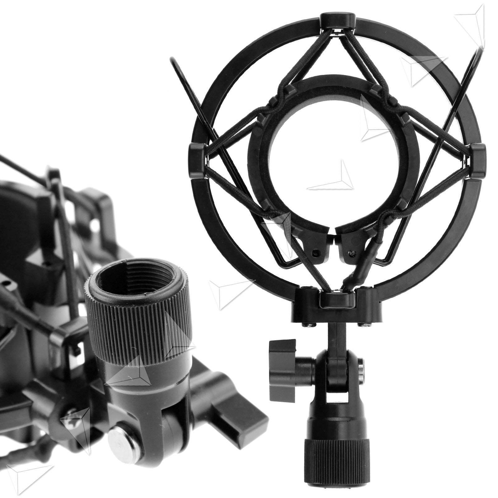 Studio Recording Microphone Suspension Stand + Shock Mount w/3M XLR Mic