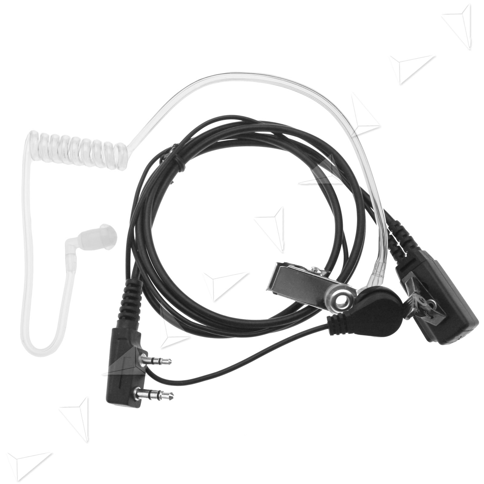 2 Pin Security Earpiece Headset for Kenwood Radio Clear Walkie Talkie
