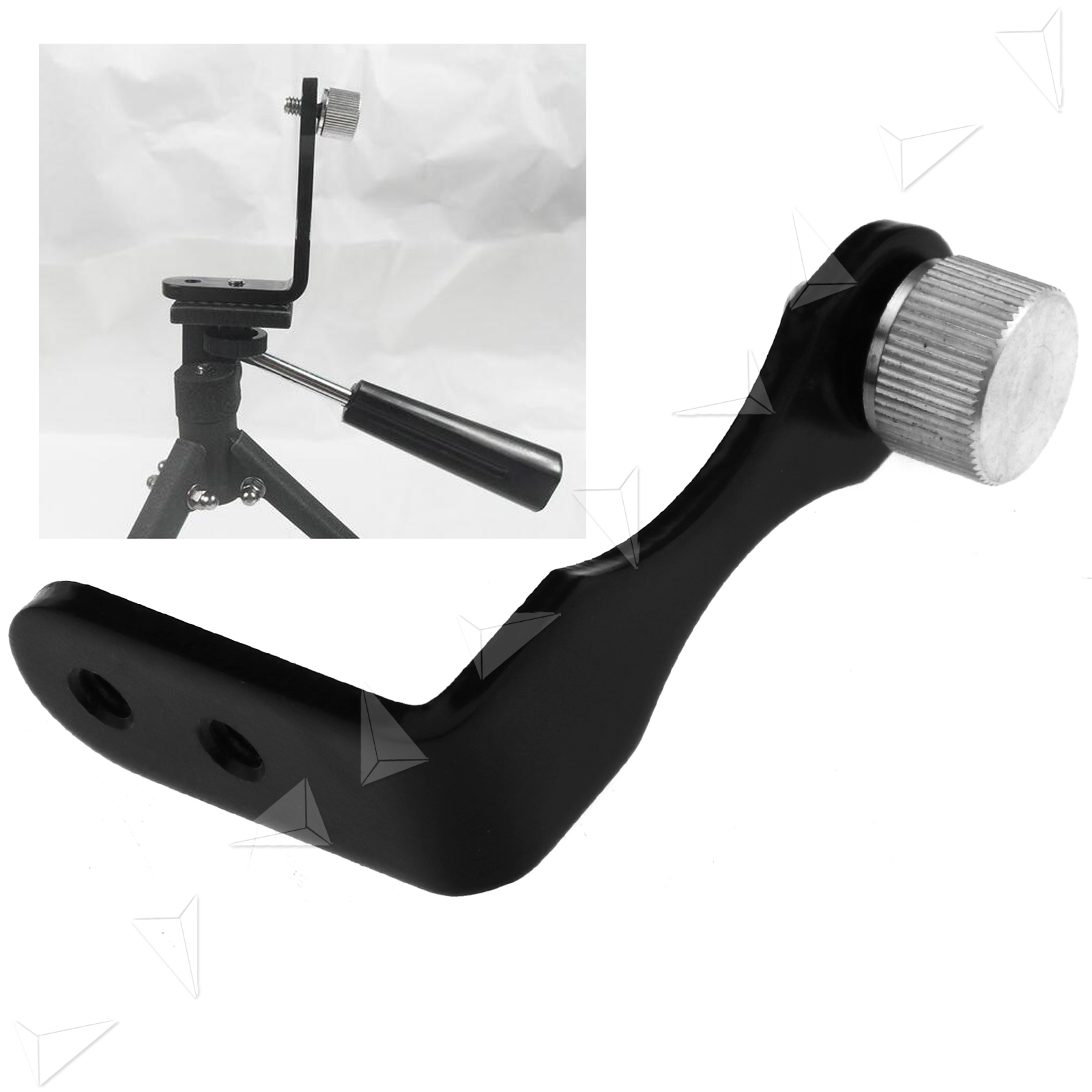 Universal Binocular Metal L Shaped Adapter Mount for Tripods Twin 1/4