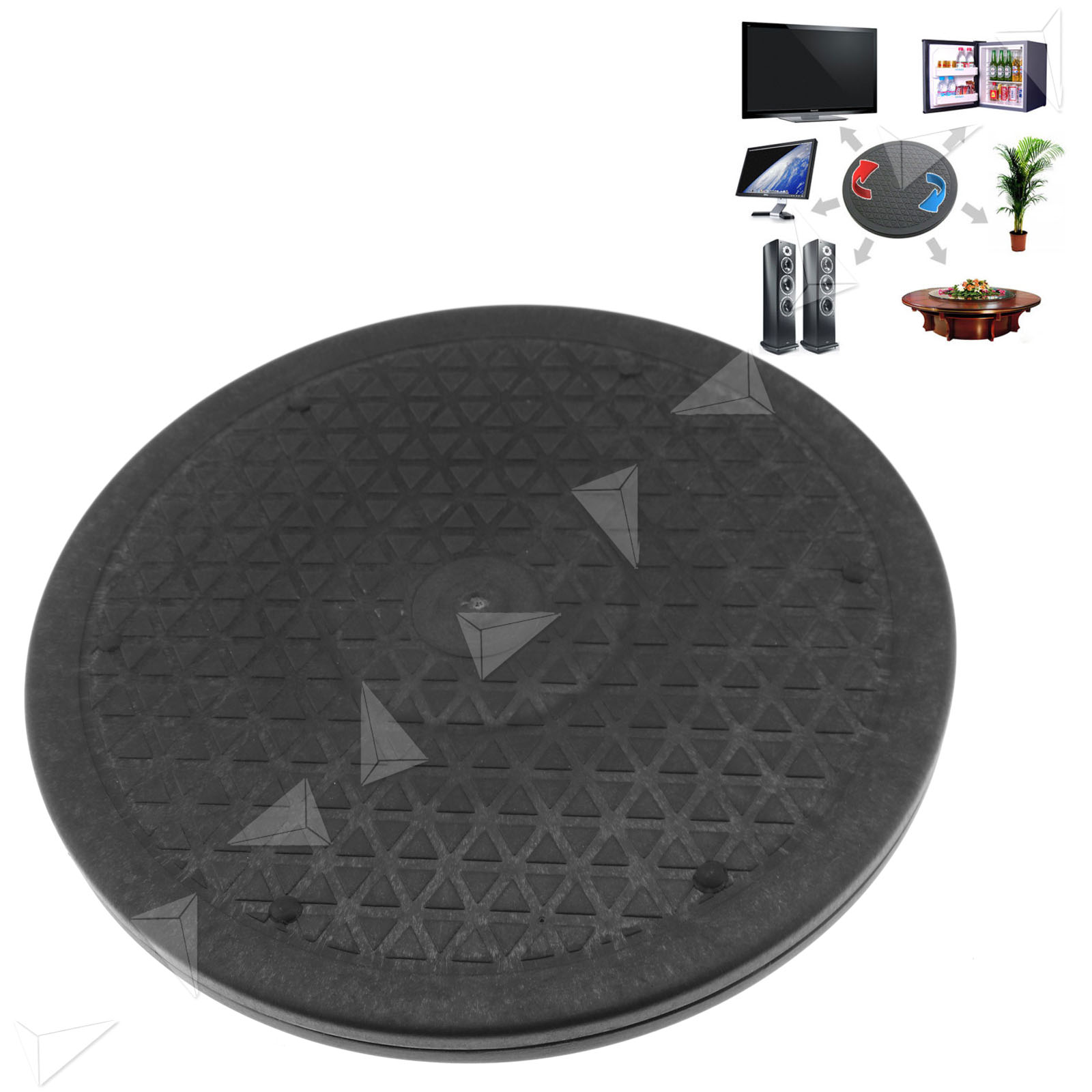 10" Rotating Turntable Lazy Susan 66 Lbs Capacity TV Monitors Speakers