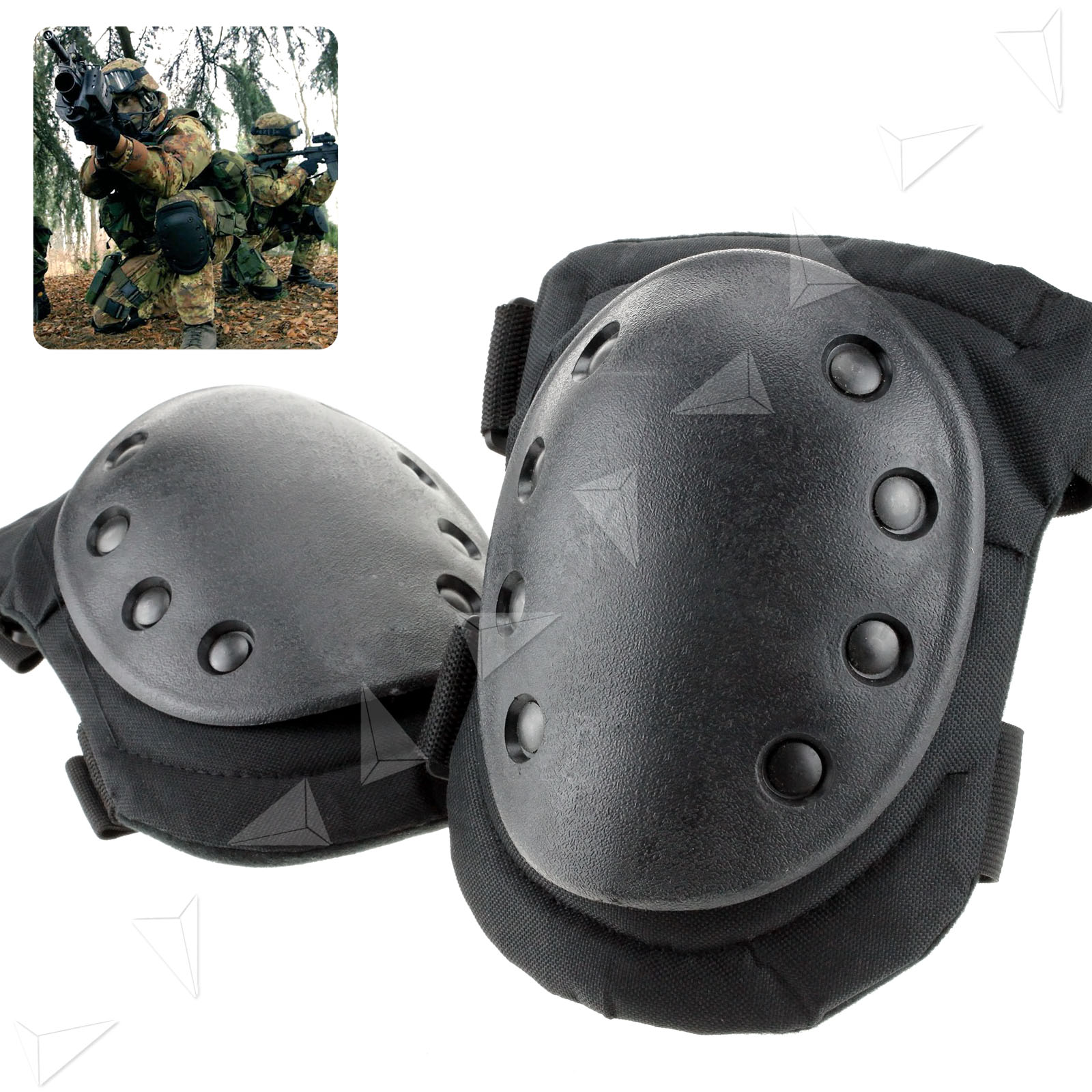 Tactical Military Army Knee Elbow Pads Airsoft Paintball Skate