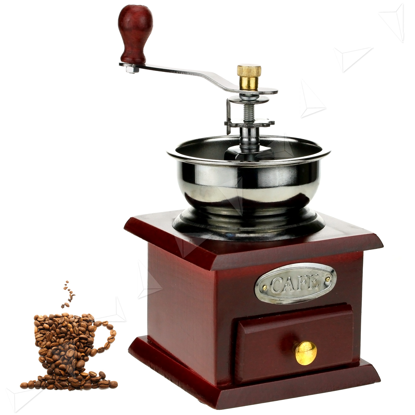 Double Steel Manual Rotate Handle Classical Blades Coffee Bean Grinder