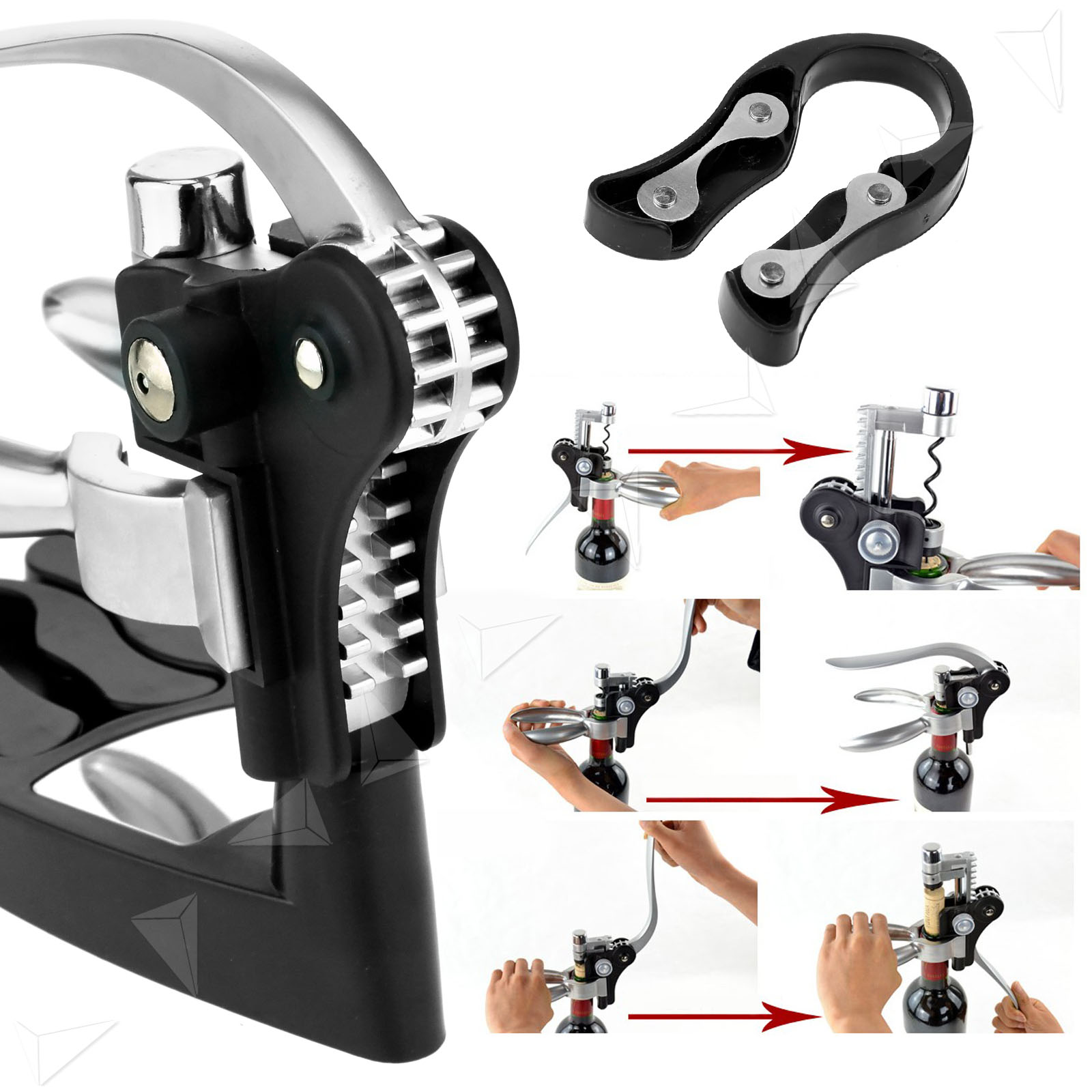 4 Set Rabbit Corkscrew Red Wine Bottle Opener Tool Exquisite Exclusive