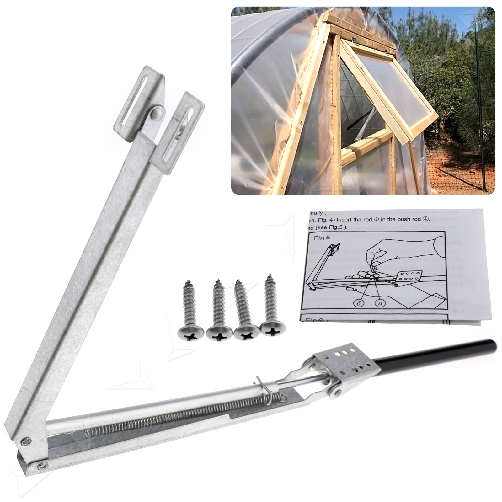 Solar Heat Sensitive Automatic Thermofor Window Opener Greenhouse Vent