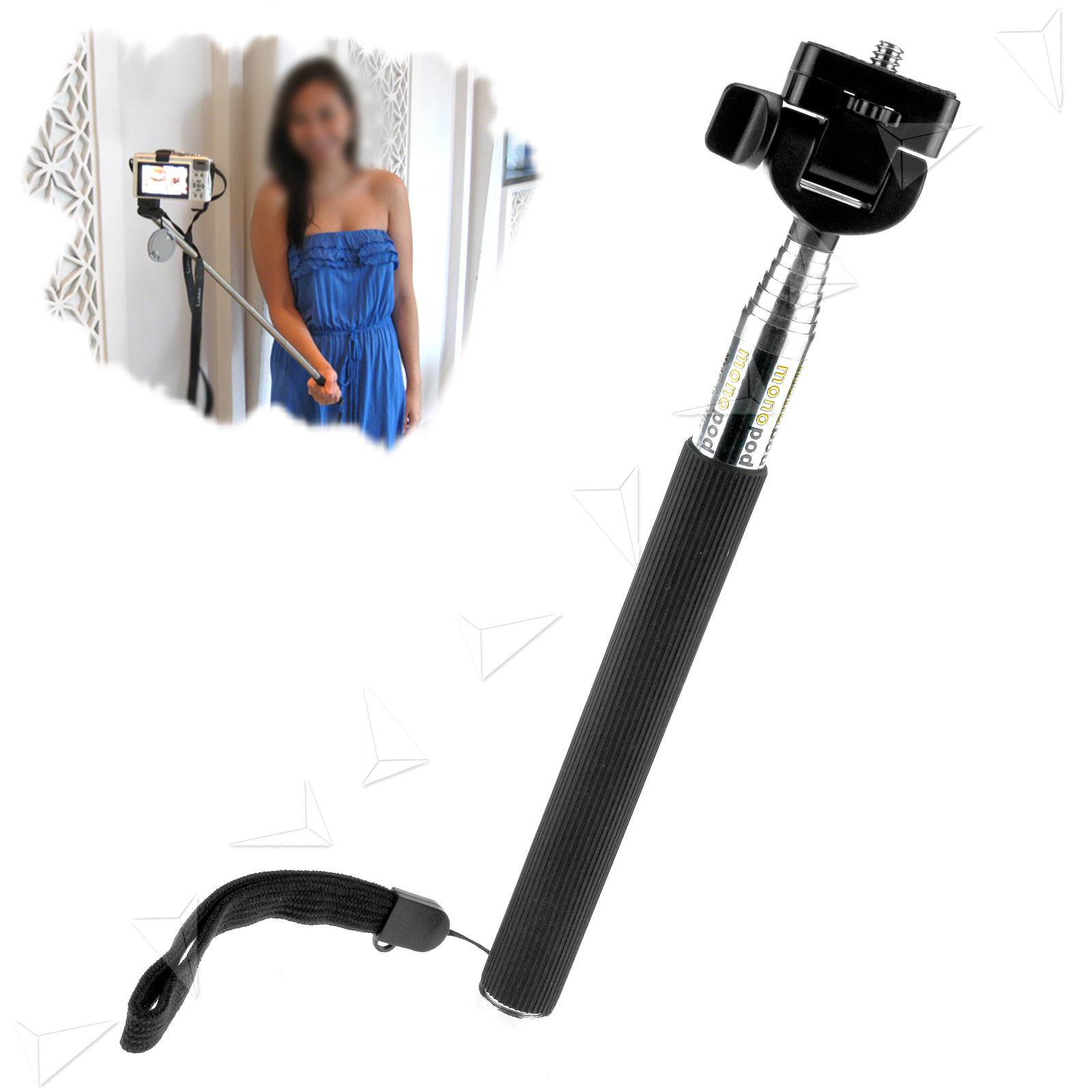 Camera Telescopic Extension Pole Miniature Monopod For GoPro Camcorder
