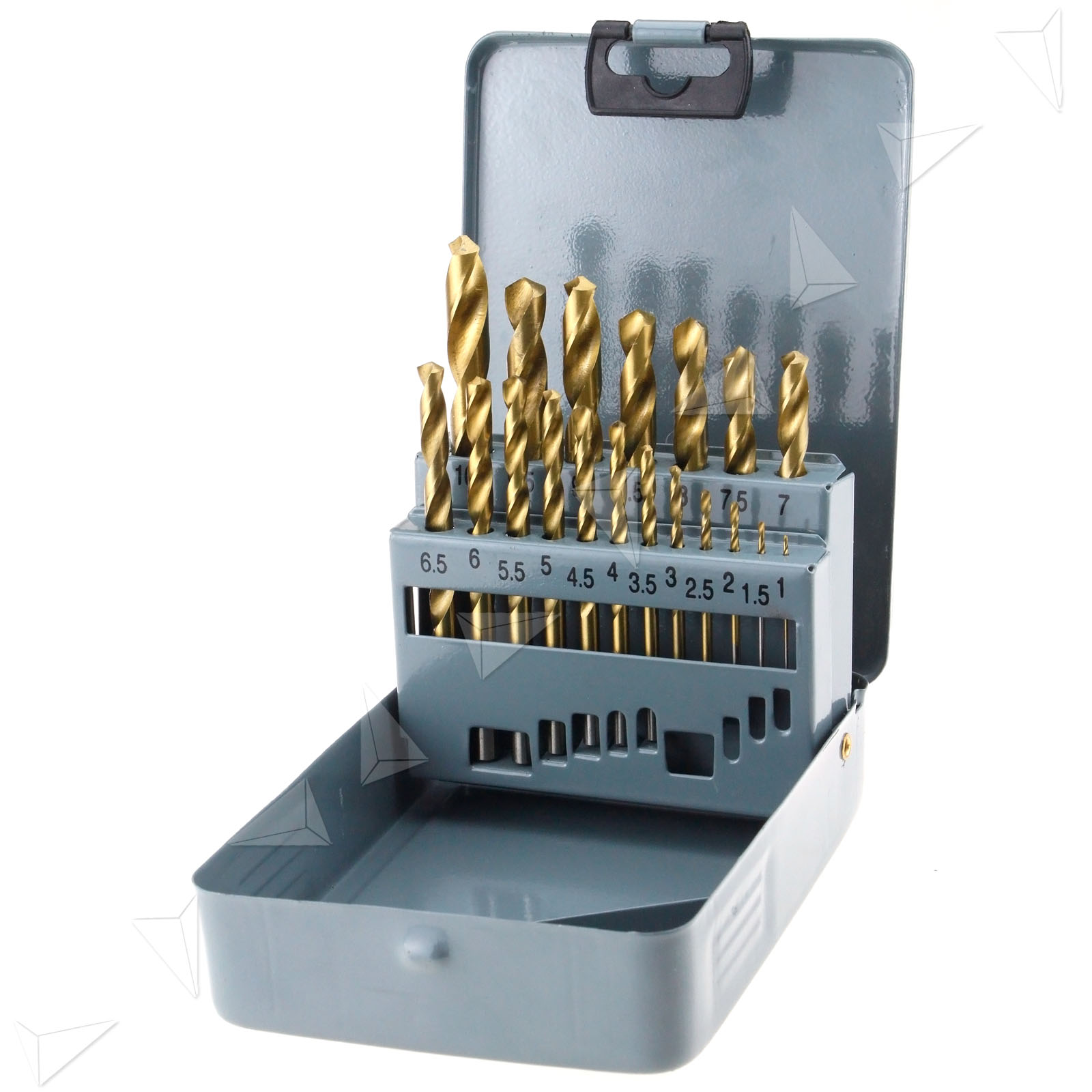 19PC HSS METRIC DRILL BIT SET TWIST DRILLS 1mm TO 10mm eBay