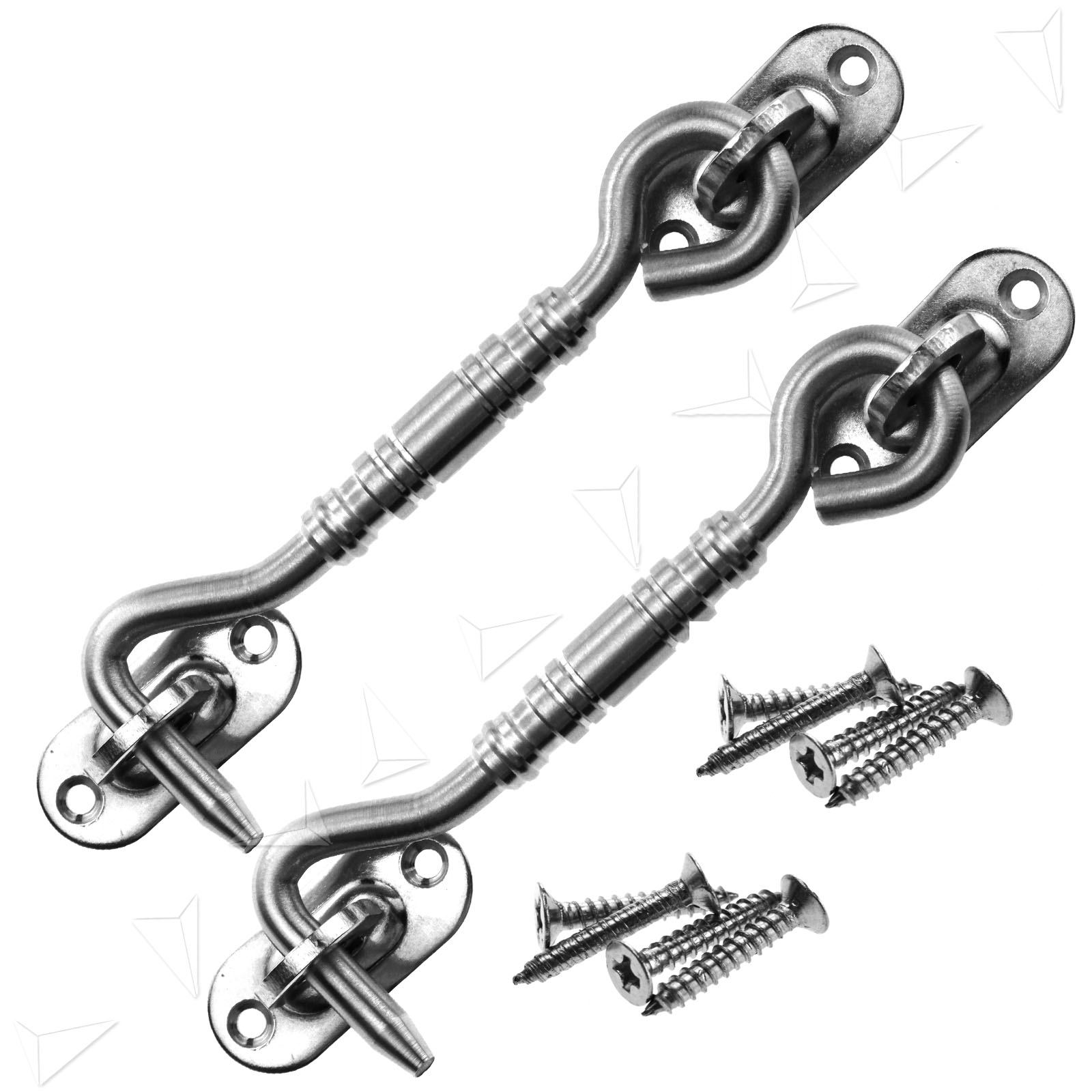 Cabin Hook and Eye Shed Gate Door Latch Stainless Steel 4"/6"/ 8" W