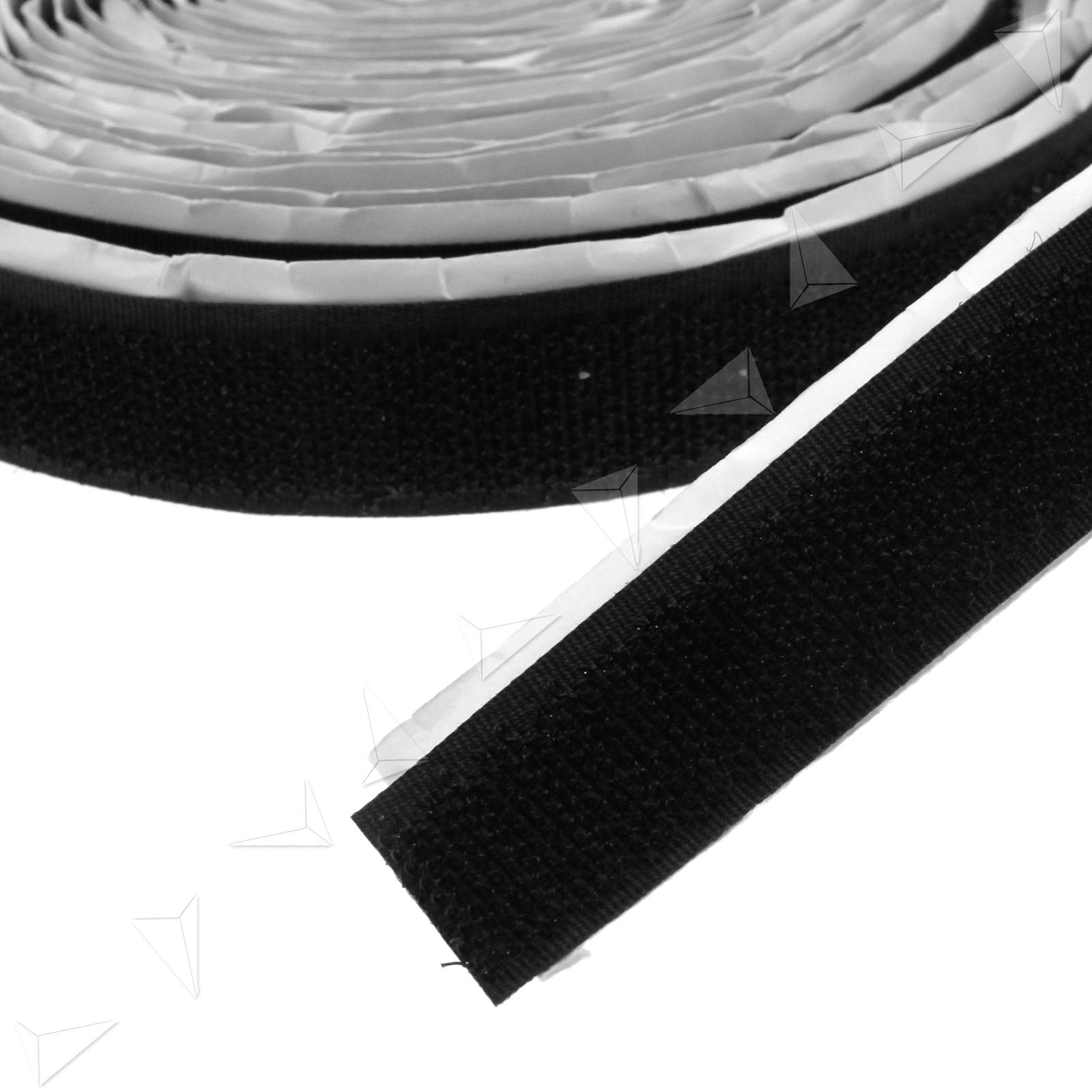 Sticky Back Self Adhesive Hook And Loop Tape 20mm Black Fastener Tape