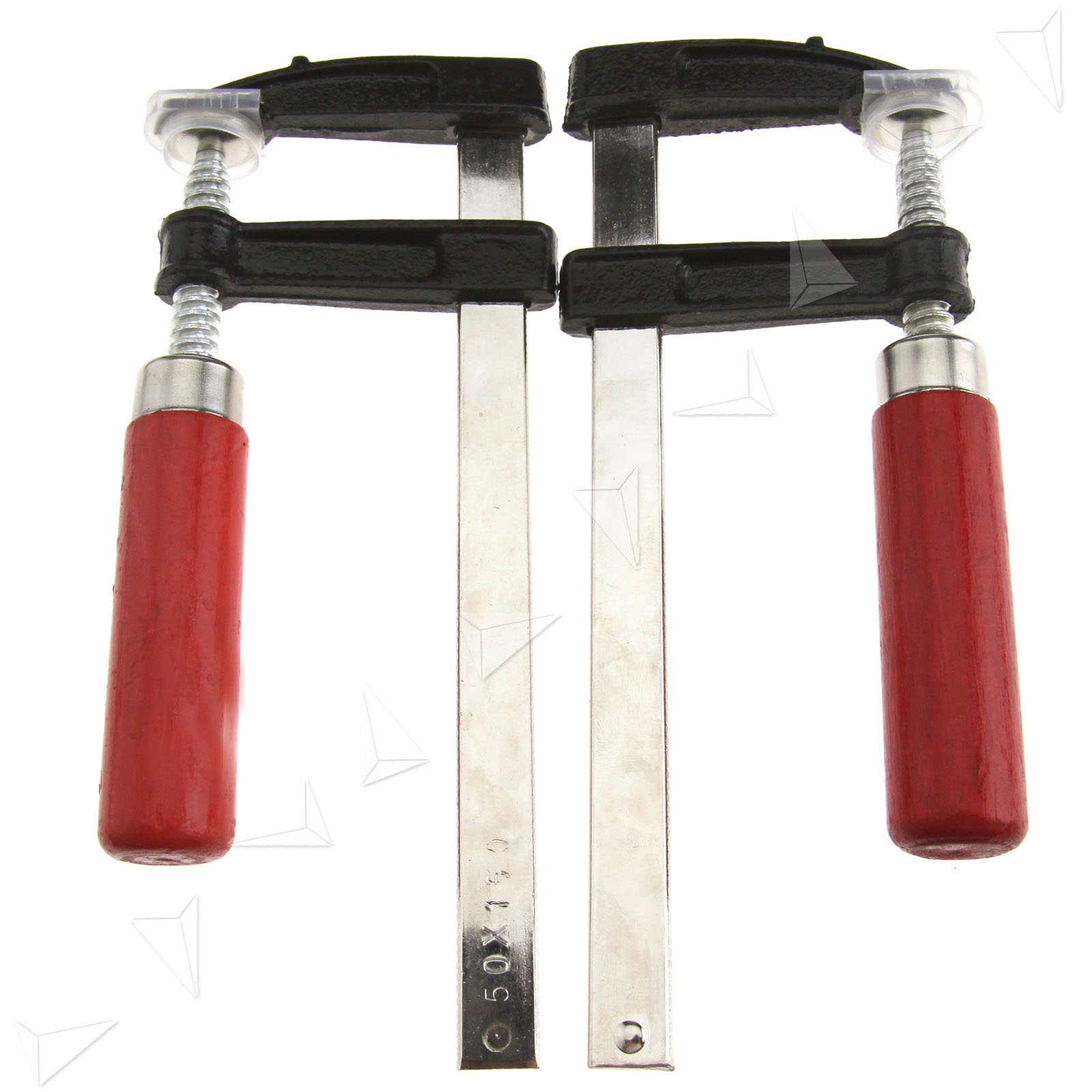 2pcs 6” F Bar Clamps 50 x 150mm/50 x 300mm/80 x 300mm Quick Slide Wood