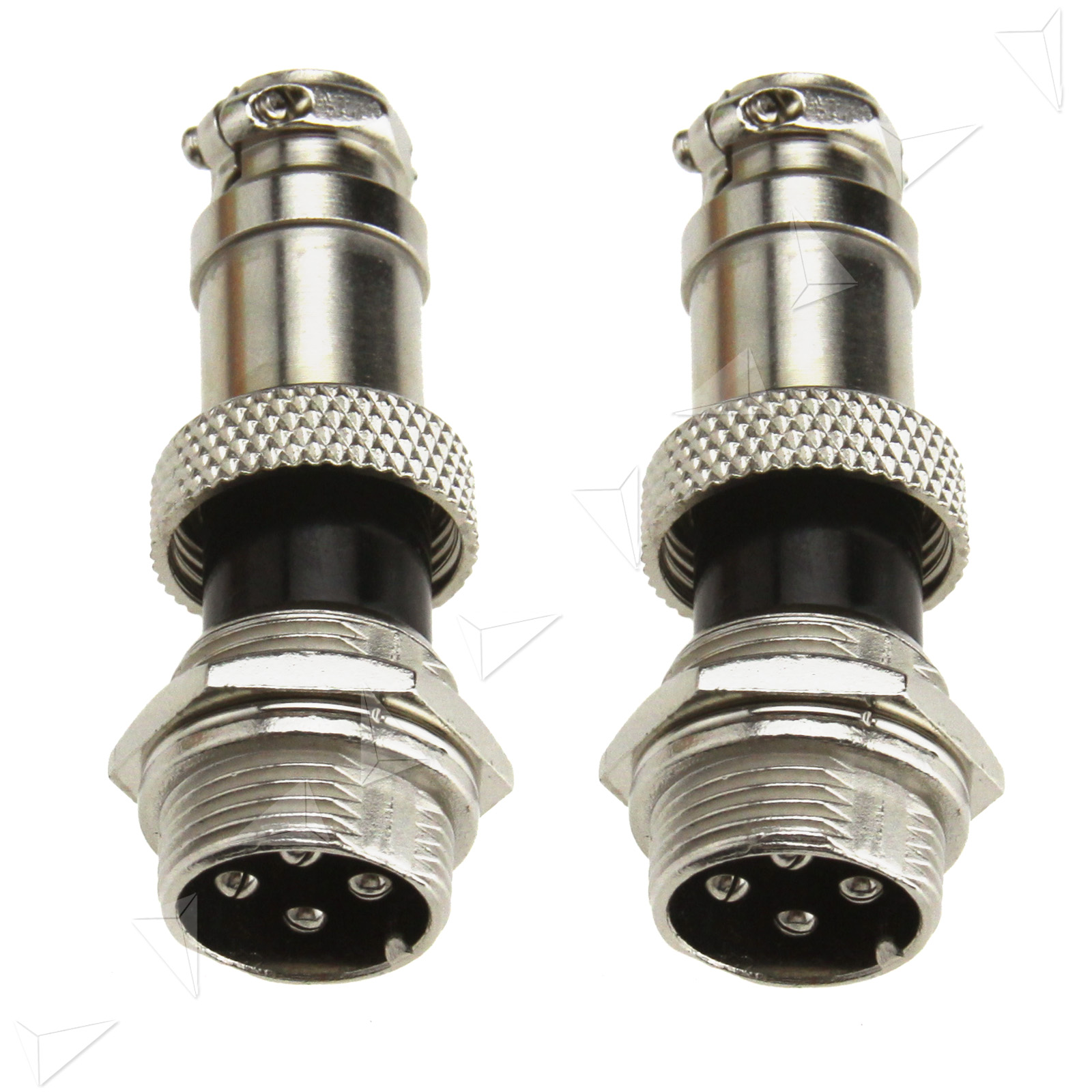 2 x 4 Pin Electrical Circular Aviation Plug 16mm Male & Female Connector eBay