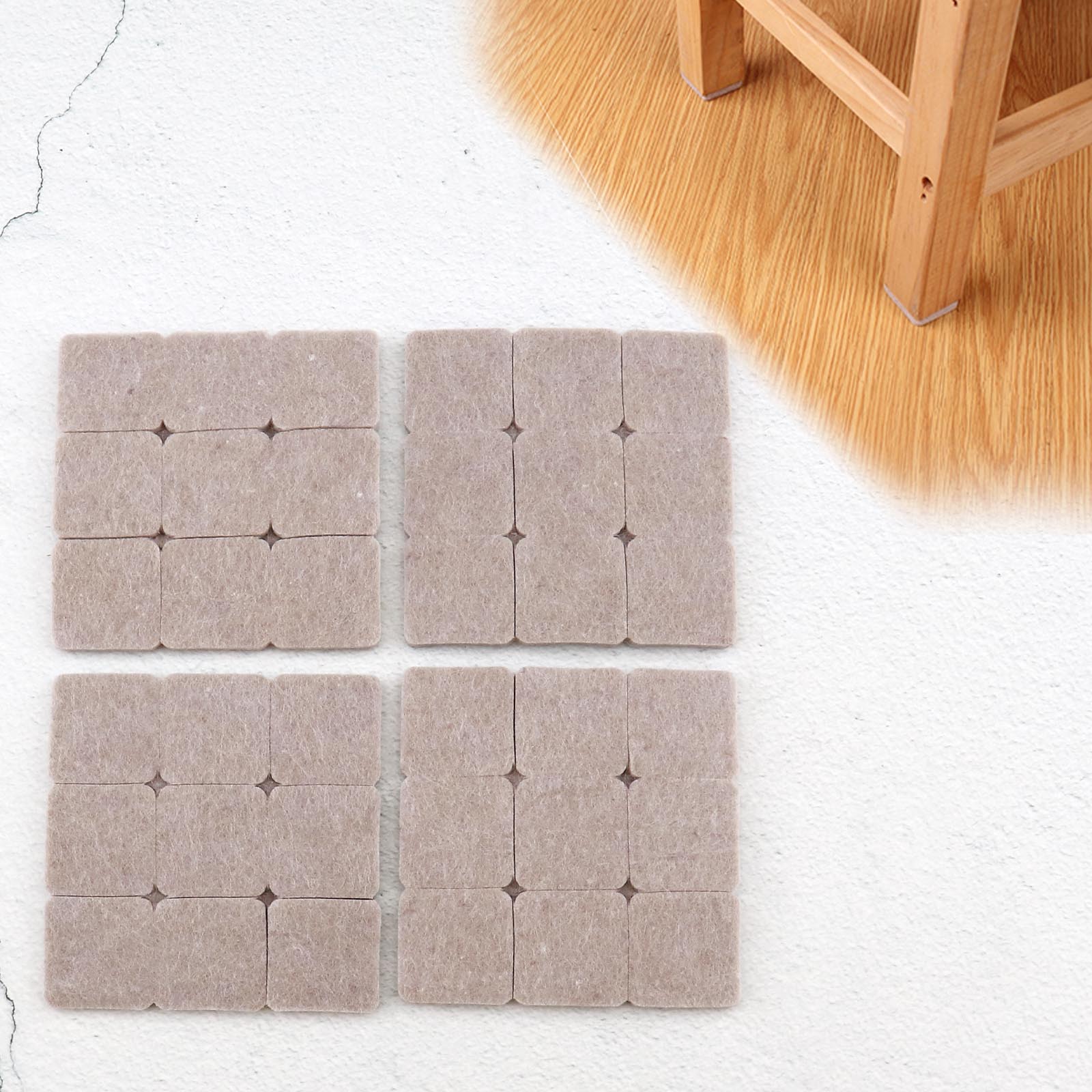 36PCS Floor Furniture Wall Chair Scratch Protector Pads Felt Self