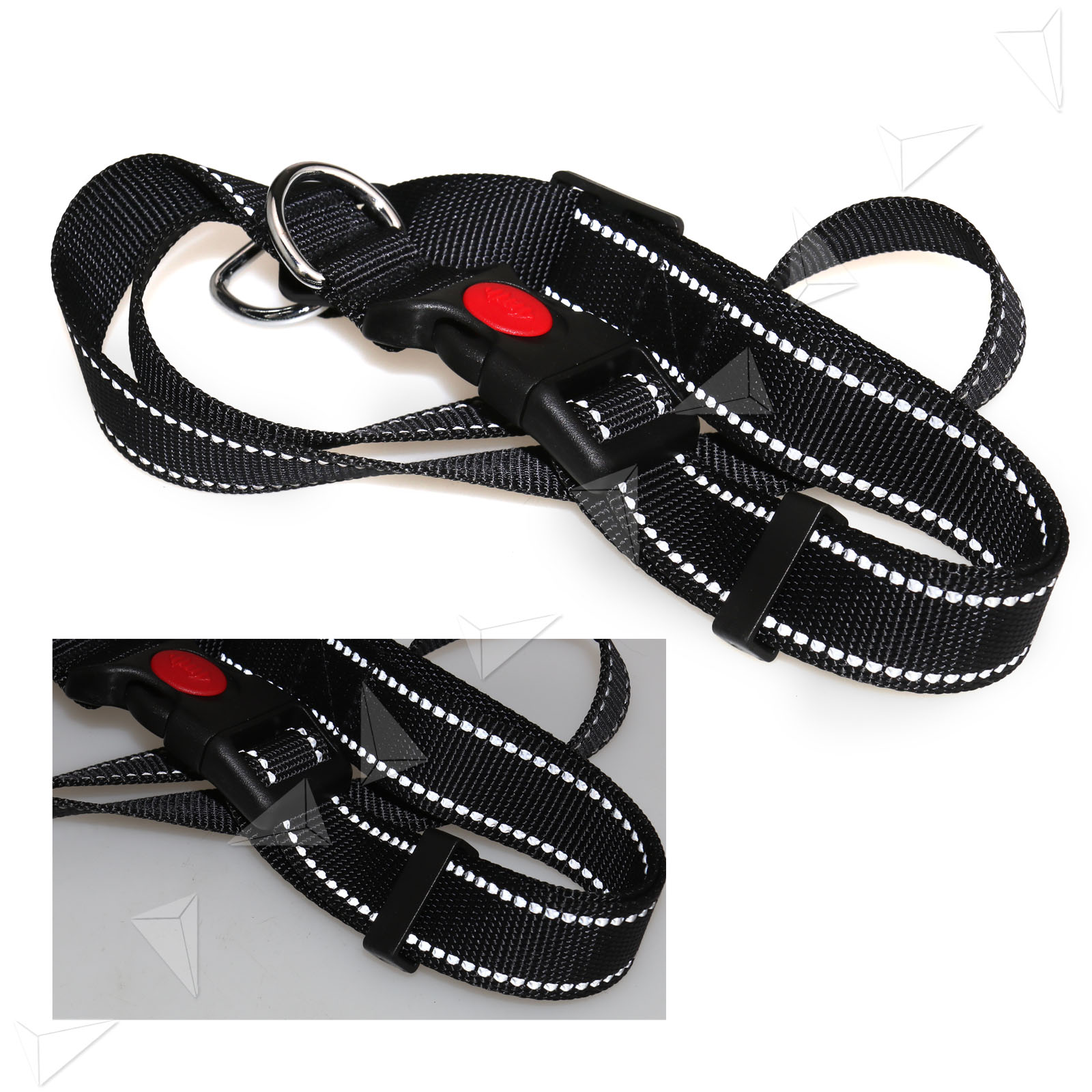 1 x Adjustable Strong Hand Free Elastic Dog Lead Waist Belt Walking Runing Black eBay