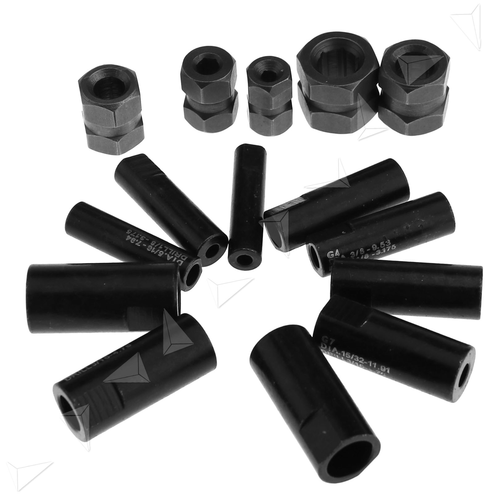 25PCS Professional Screw Extractor Drill Guide Set For Broken Studs