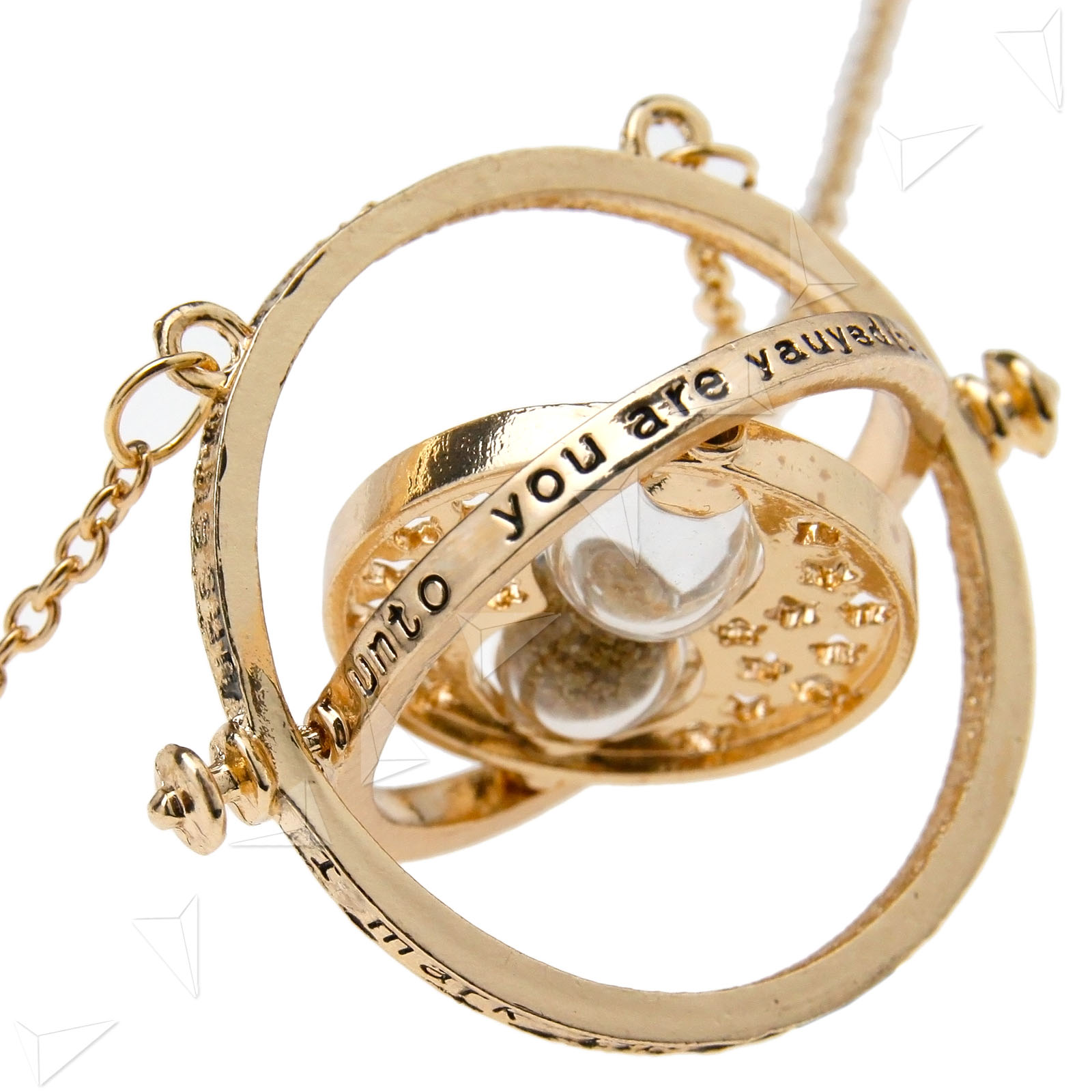 Harry Potter Themed Necklace Cold Colour Chain Hourglass Pendant eBay
