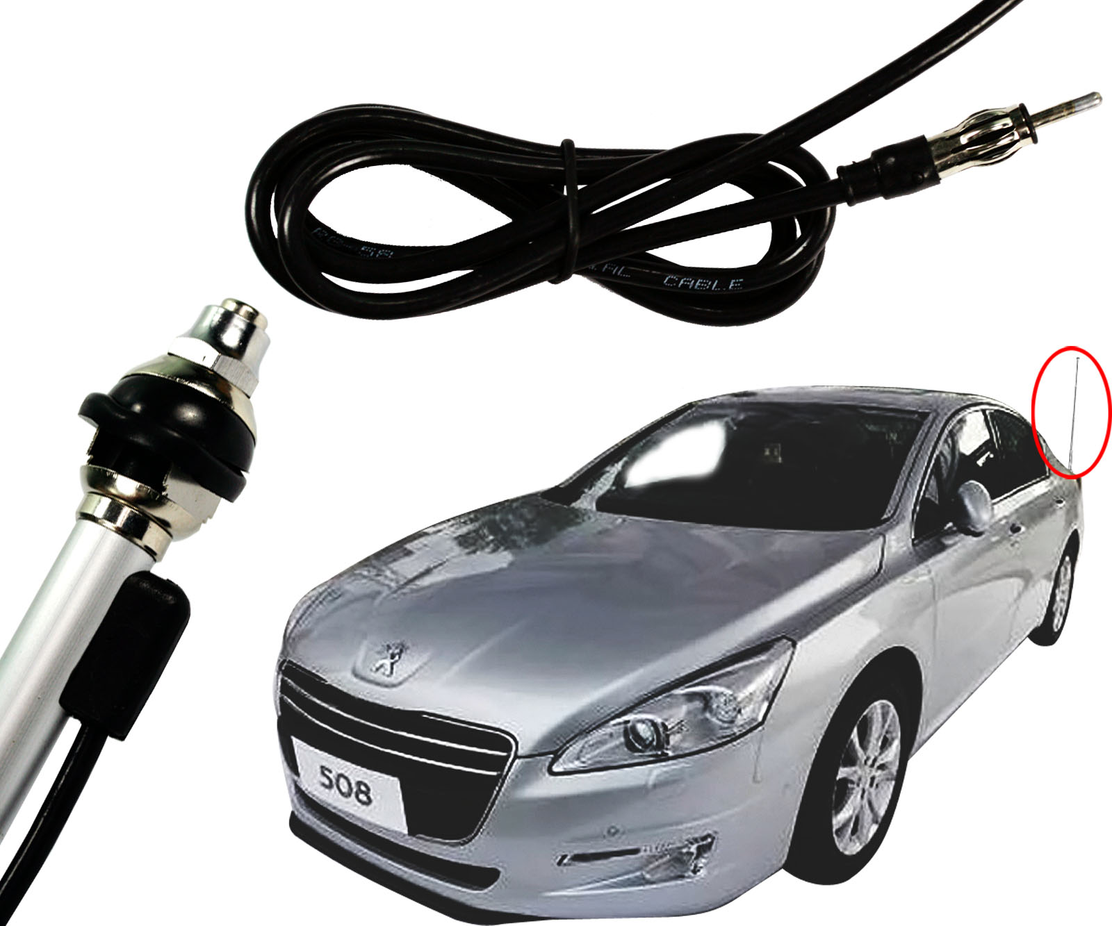 Car Aerial Universal Radio Fully Amount Automatic Power Booster Antenna E014 UK