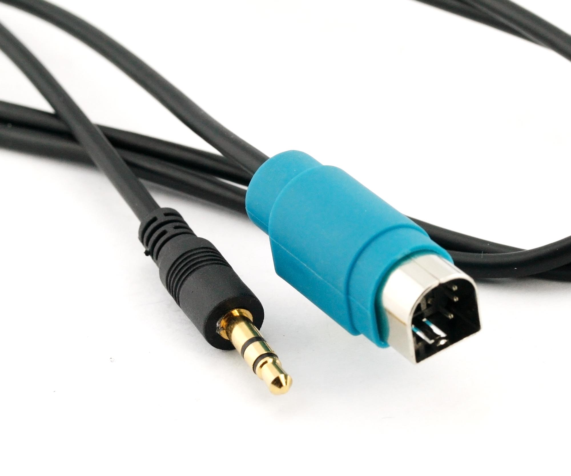 ALPINE AUX 3.5MM JACK INPUT CONVERTER CABLE ADAPTOR KCE236B FOR IPHONE