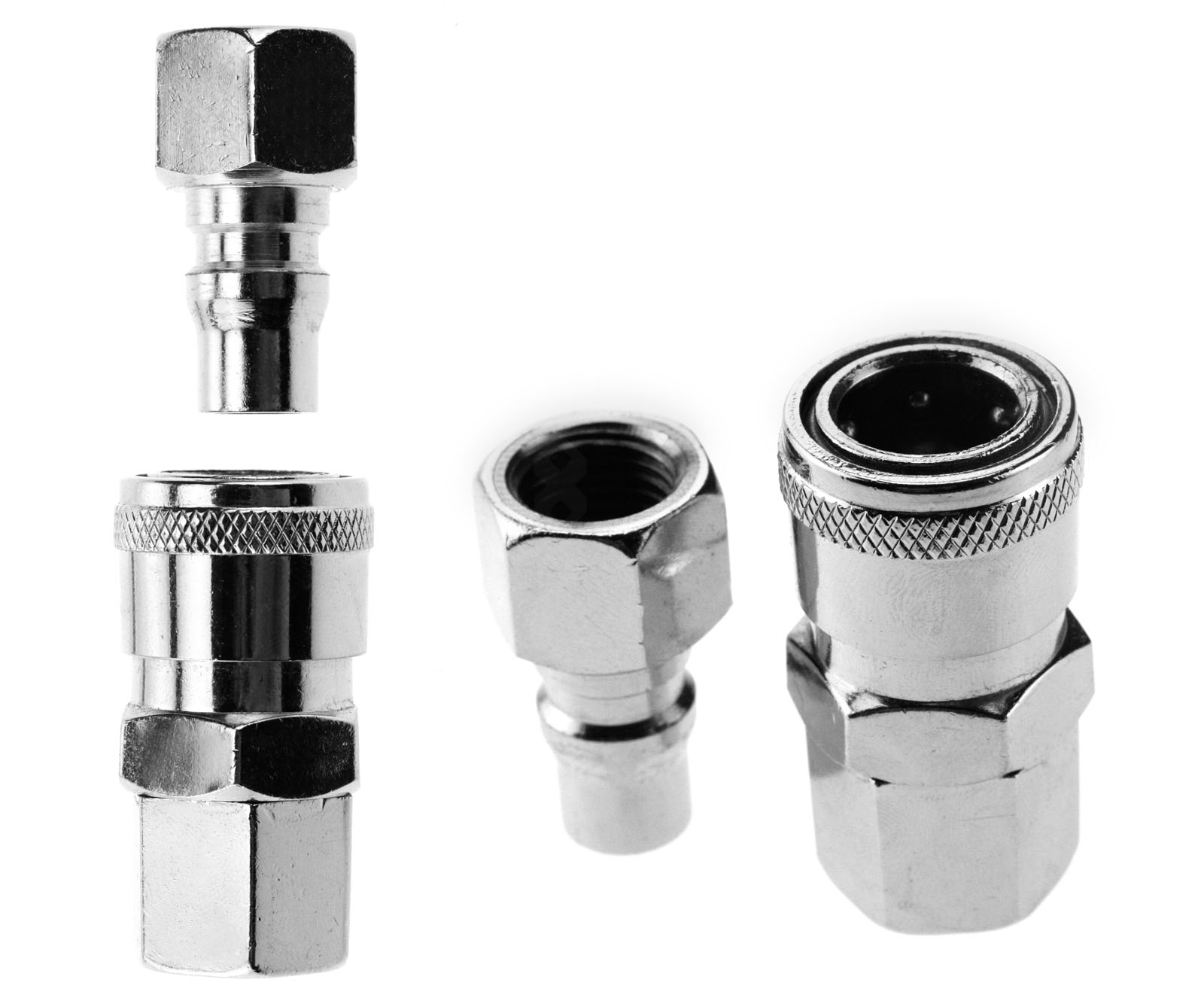 4 X 1/4" BSP AIR LINE HOSE QUICK RELEASE COUPLER CONNECTOR MALE