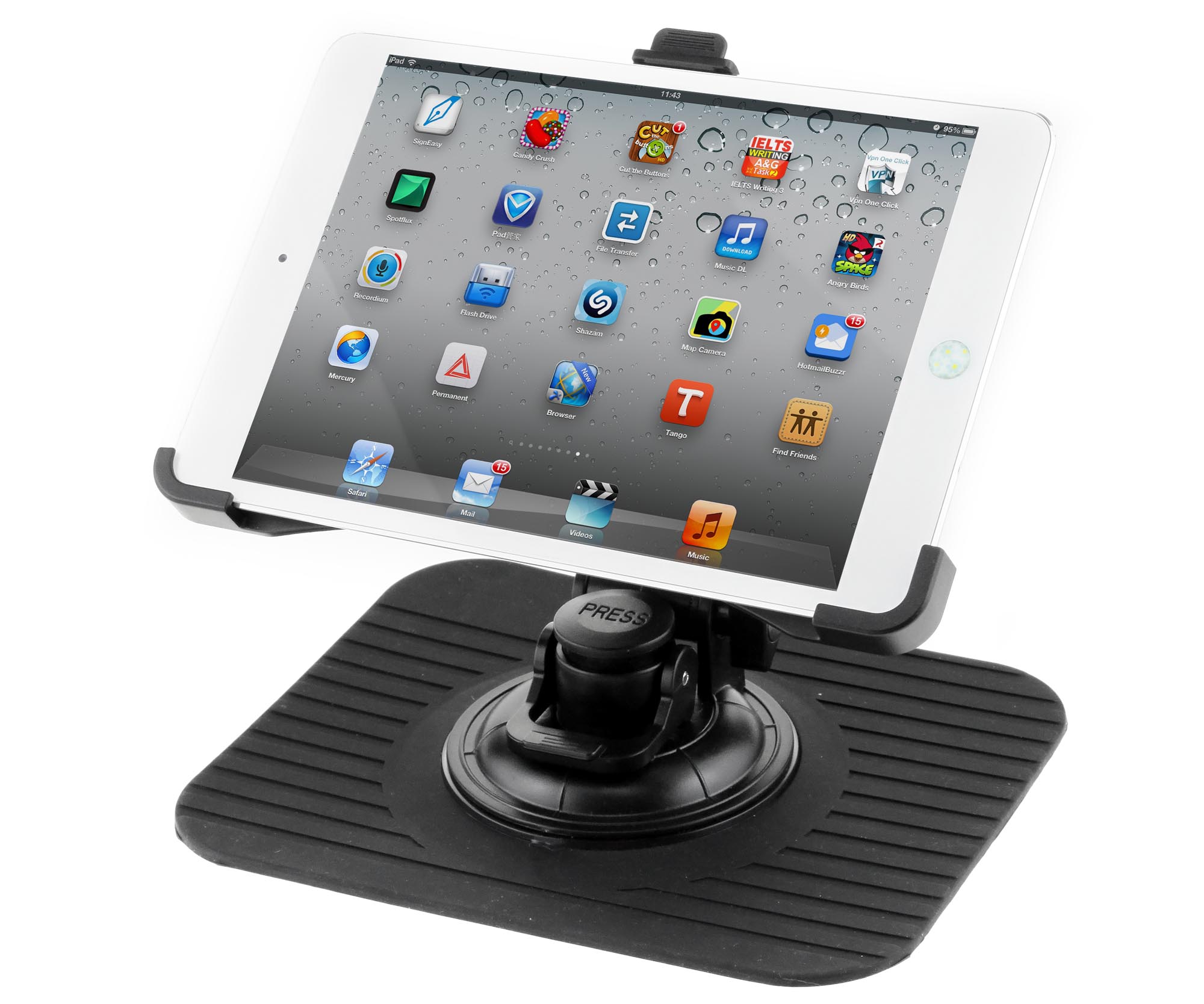 Ultra Slim Car GPS Dashboard Mount Holder SAT Nav Dash Mat For Satnav