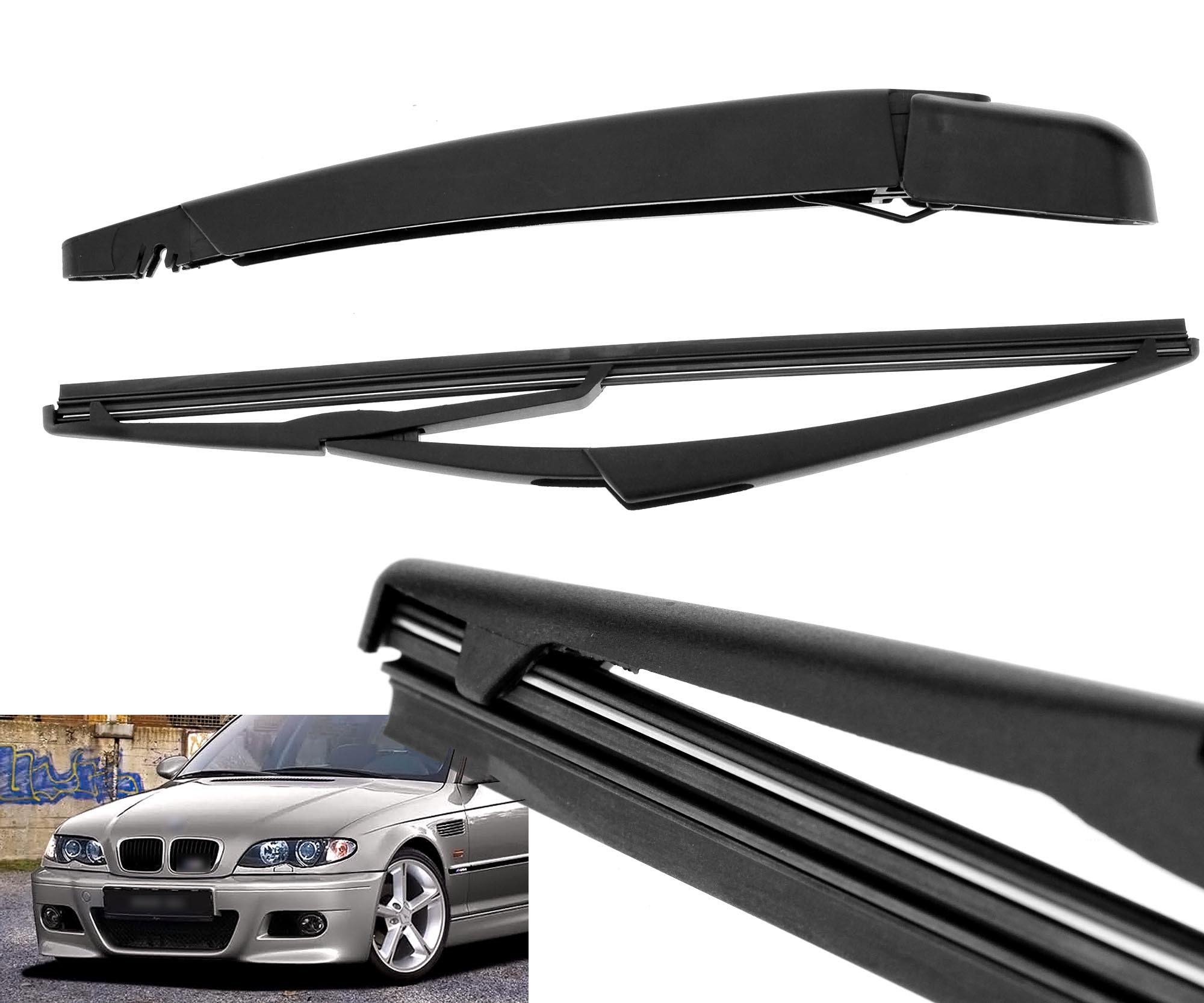 WINDOW WINDSCREEN WINDSHIELD WIPER ARM BLADE KIT for BMW 3 SERIES E46