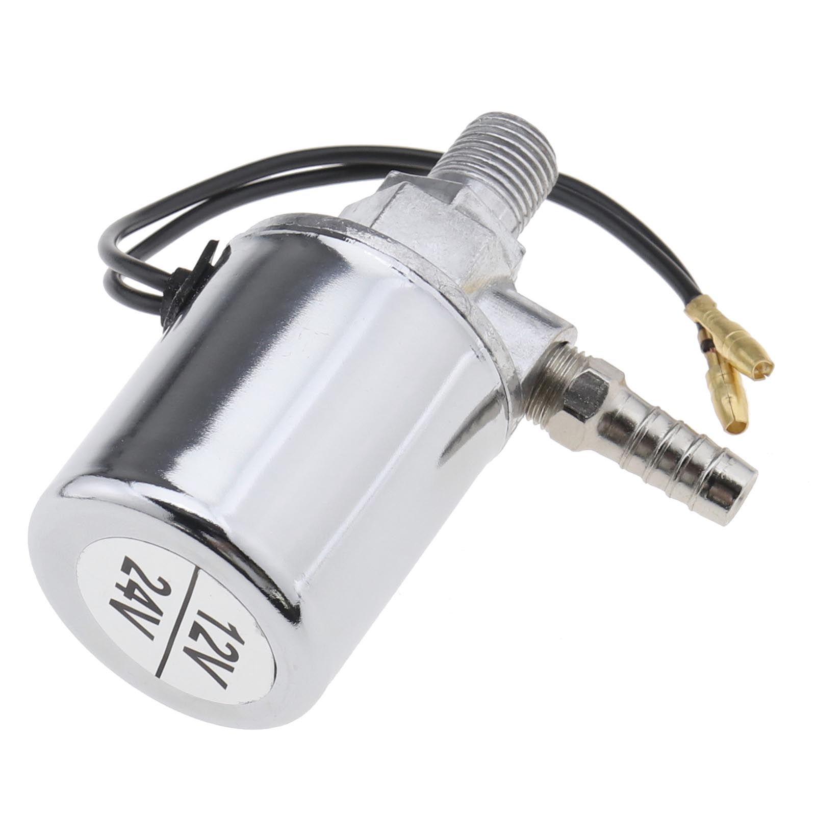 TRUCK VAN CHROME PLATED 1/4" 12/24V AIR HORN ELECTRIC SOLENOID VALVE eBay
