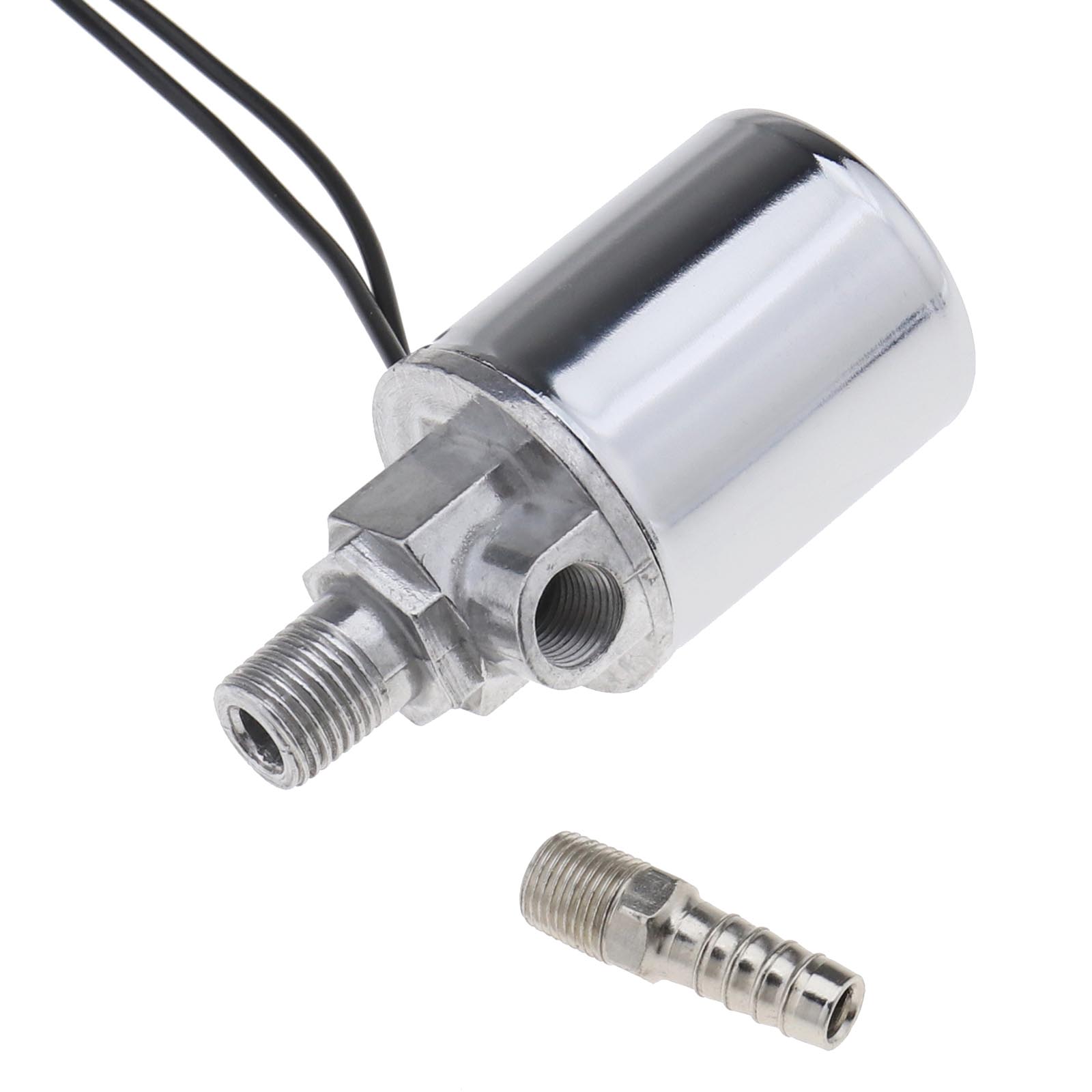 TRUCK VAN CHROME PLATED 1/4" 12/24V AIR HORN ELECTRIC SOLENOID VALVE eBay