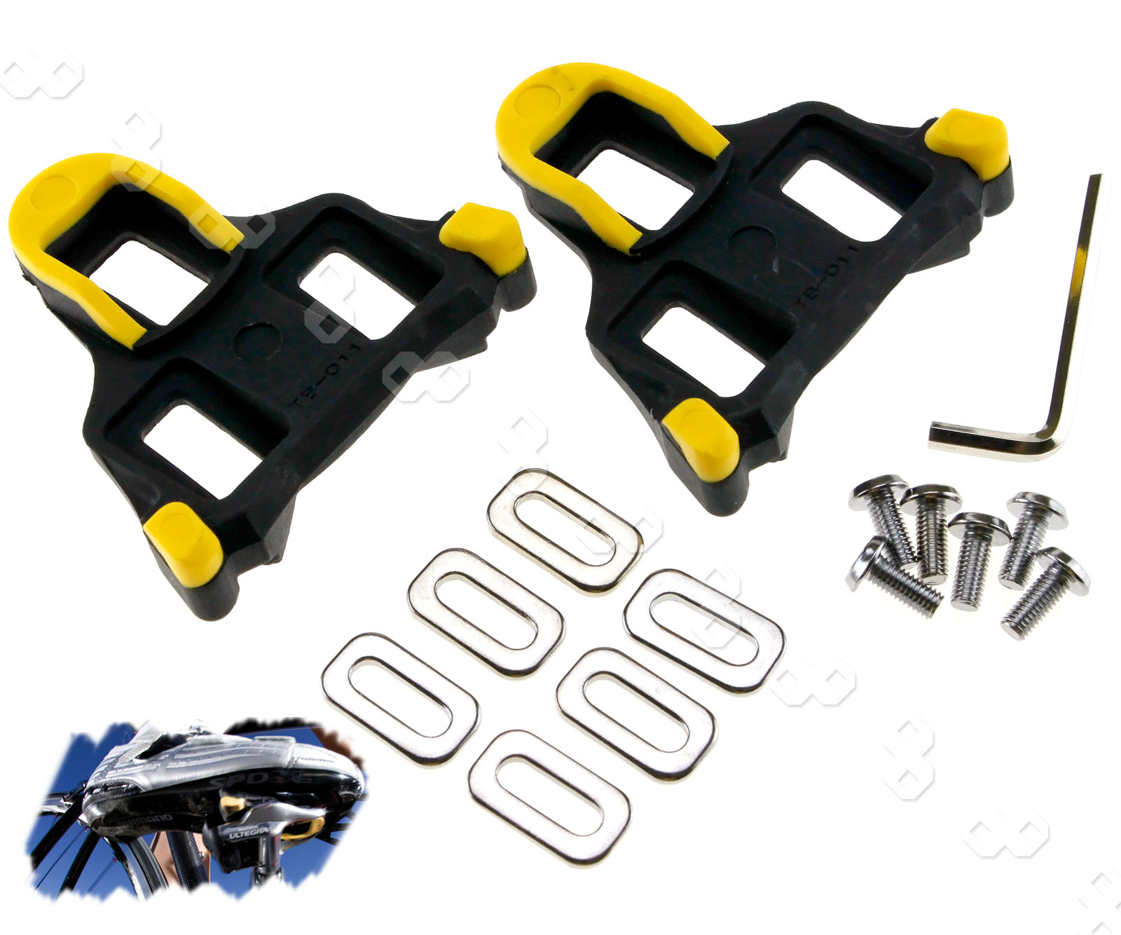 PAIR OF SELFLOCKING ROAD BICYCLE CYCLING PEDAL CLEAT FOR SHIMANO SMSH11 SPDSL