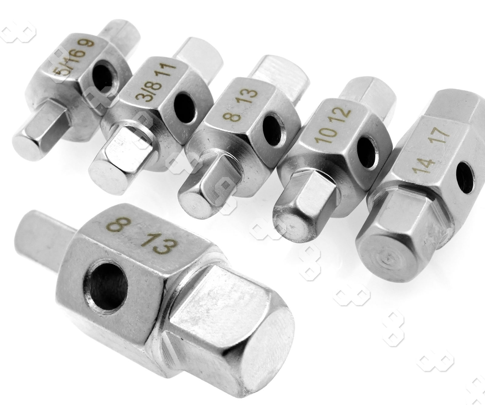 5Pcs Oil Sump Series Socket Kit Drain Plug Key Hex Square Car Repair