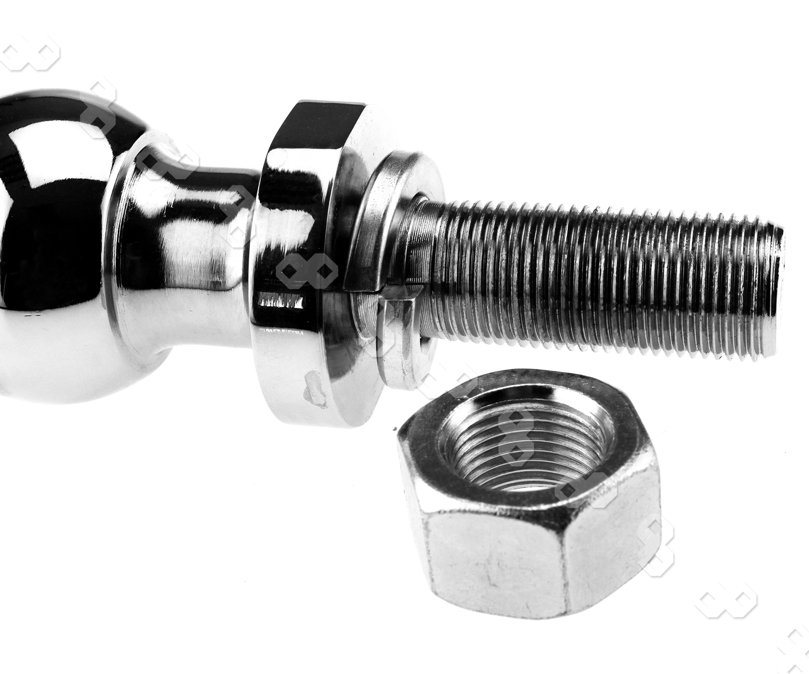 50MM Bolt on Trailer Hitch Ball 3.5T Capacity Chrome Plate eBay