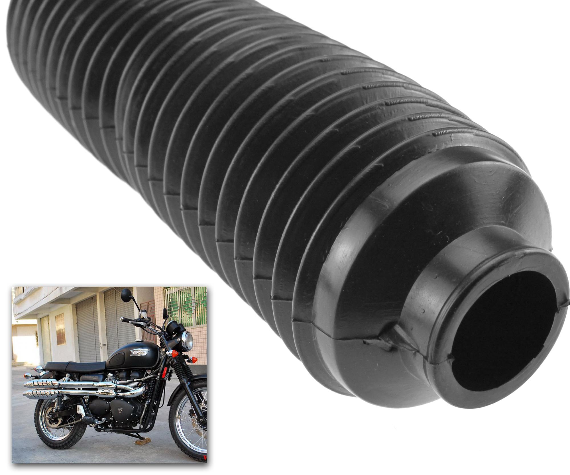 240MM X 30MM BLACK MOTORCYCLE FORK RUBBER GAITERS BOOTS eBay